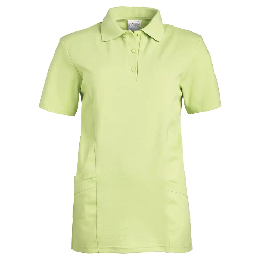 Damen-Poloshirt Halbarm "08/2546" in hellgrün, XL - Bild 1