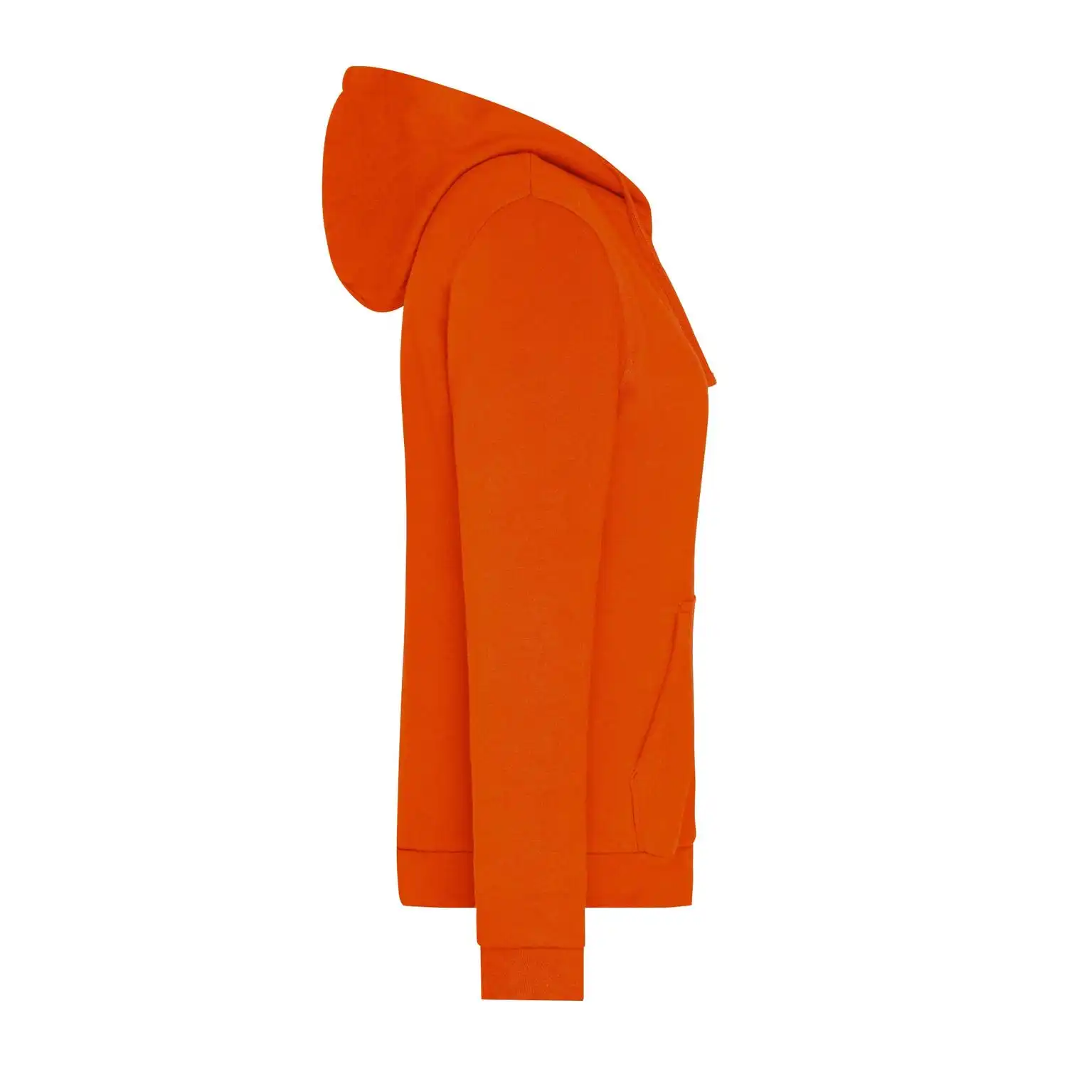 Ladies' Promo Zip Hoody in Orange, L - Thumbnail 3