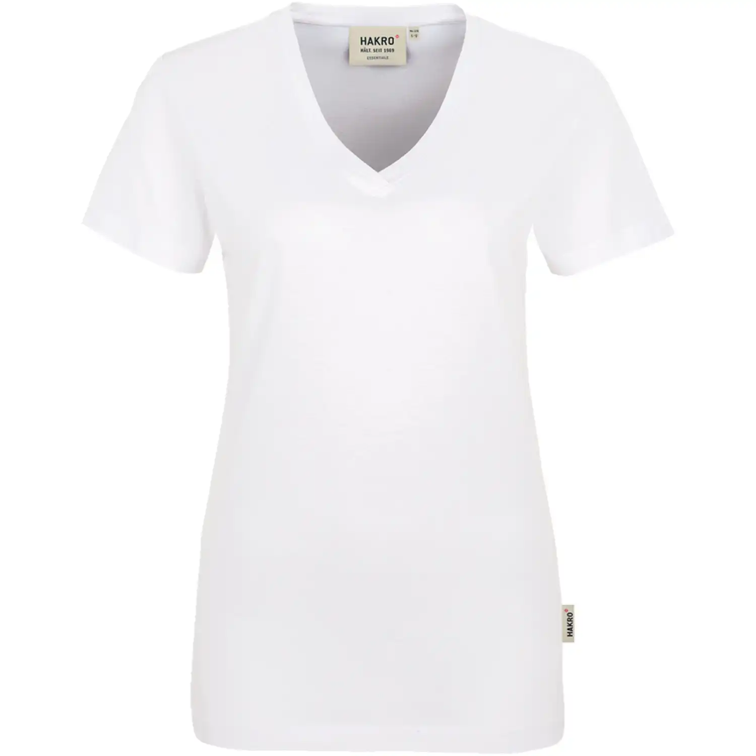 Damen T-Shirt "Classic" V-Ausschnitt 126 in L, Weiß - Bild 1