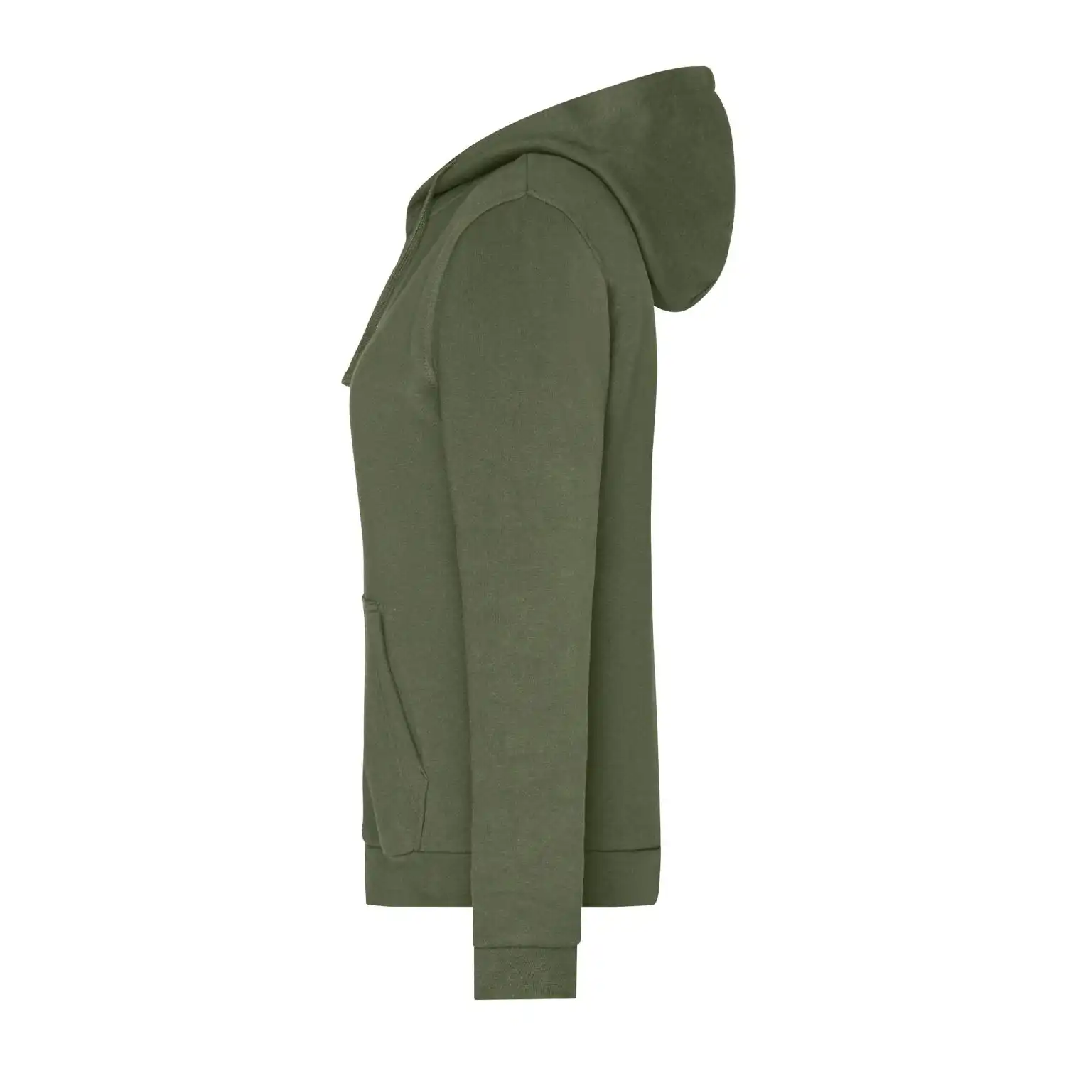 Ladies' Promo Zip Hoody in olive, L - Thumbnail 2