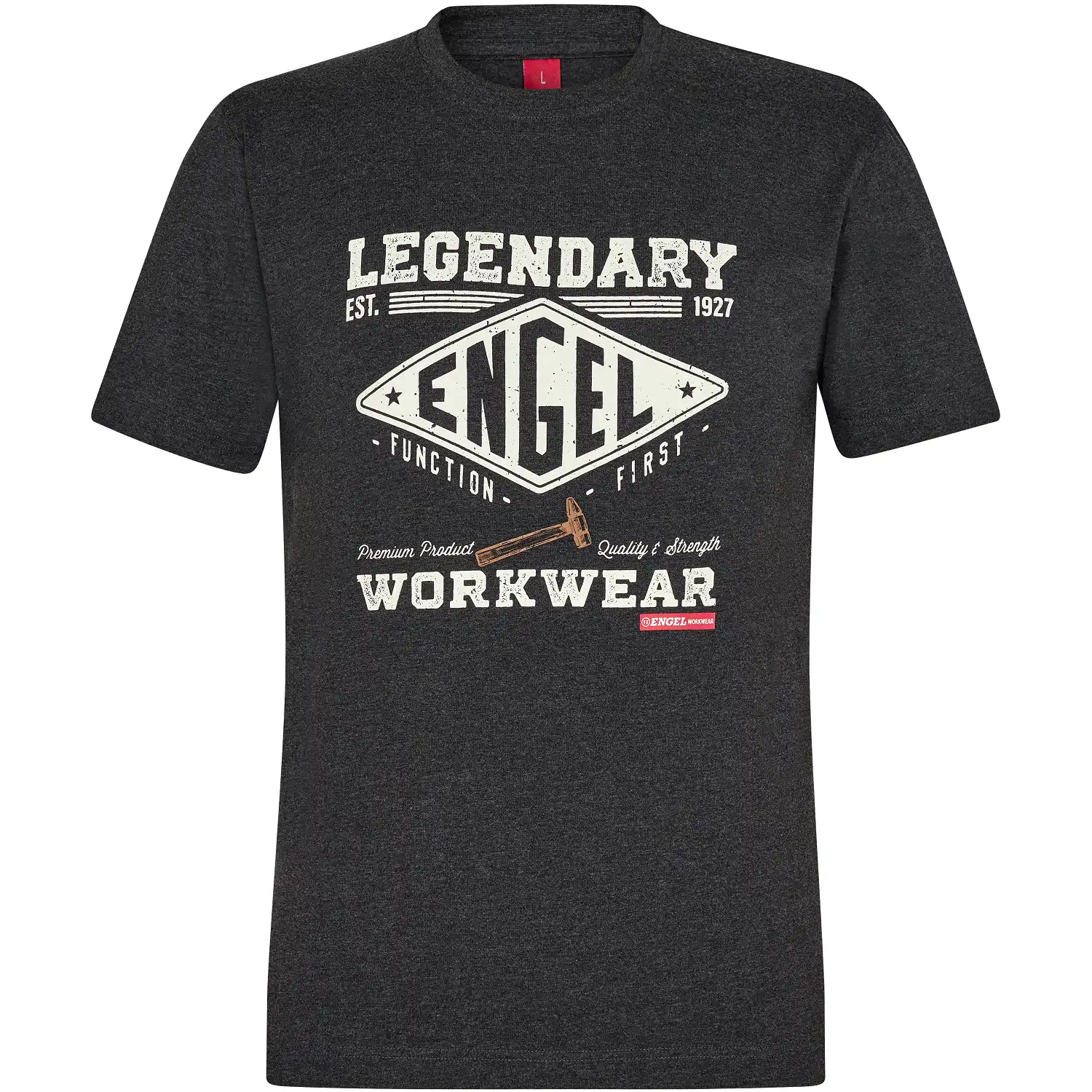 T-Shirt "9042-337" Extend dunkelgrau-meliert in L - Thumbnail 1