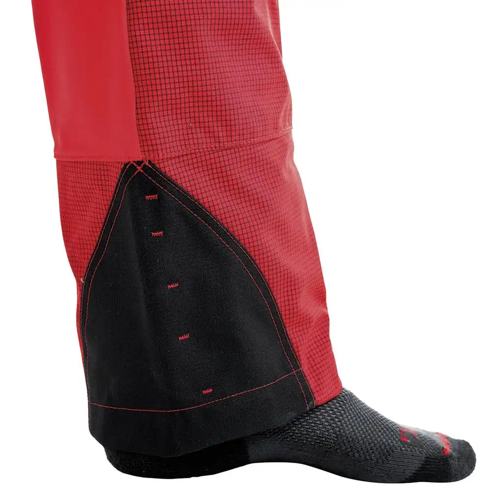 Forst-und Schnittschutzhose "VENTILATION" Klasse 1 rot in M - Thumbnail 2