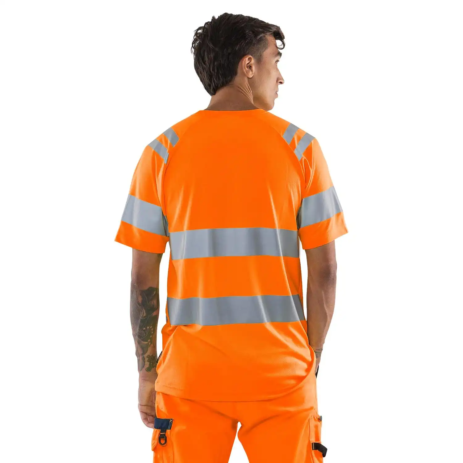 Warnschutz T-Shirt "7860 GPST" Kl.3 in Orange, L - Thumbnail 7