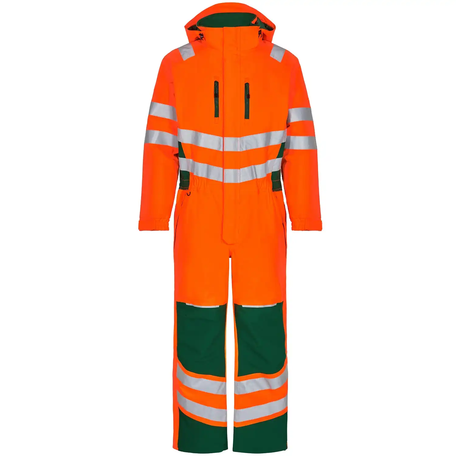 Warnschutz Winteroverall "4946-930" Safety in orange/grün, L - Thumbnail 1