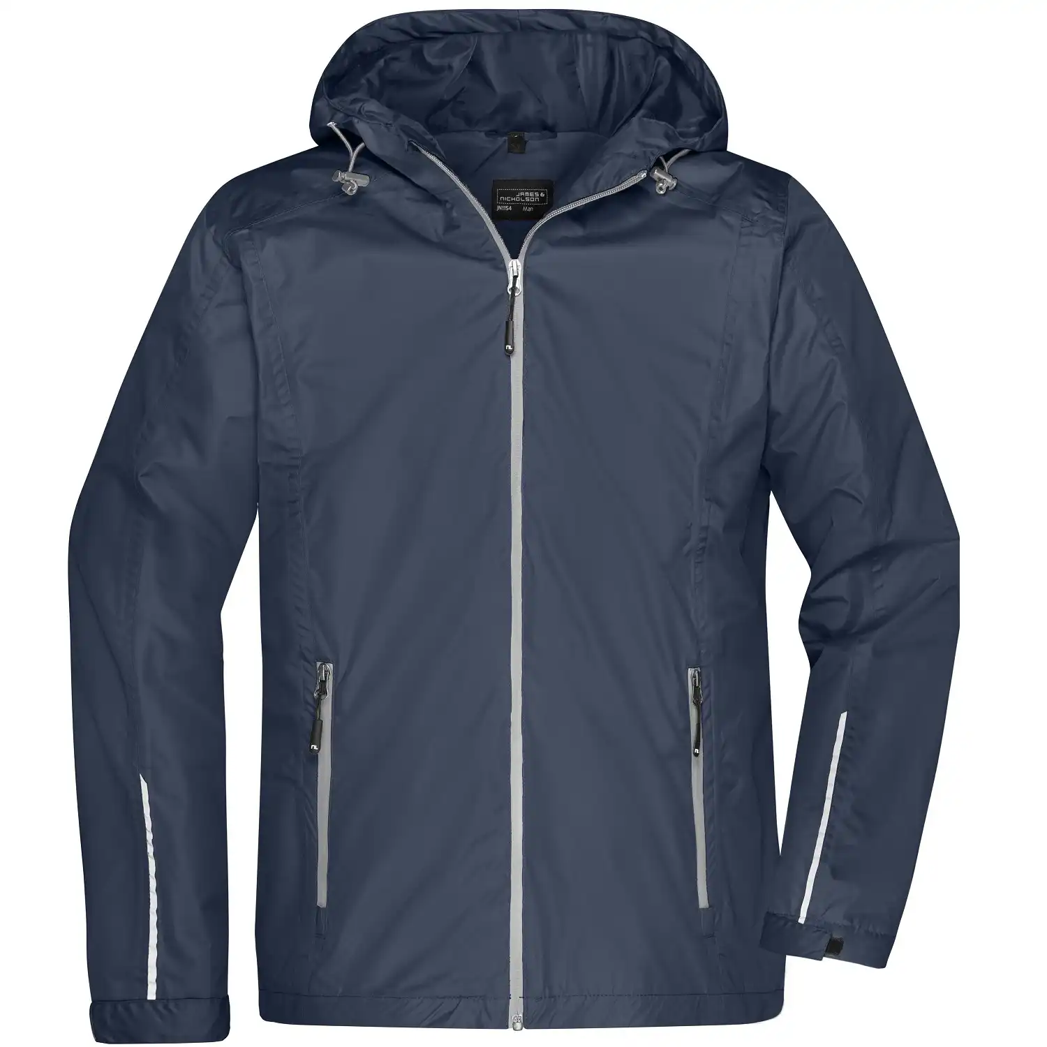 3-in-1 Herren Jacke in navy/silver, L - Thumbnail 2