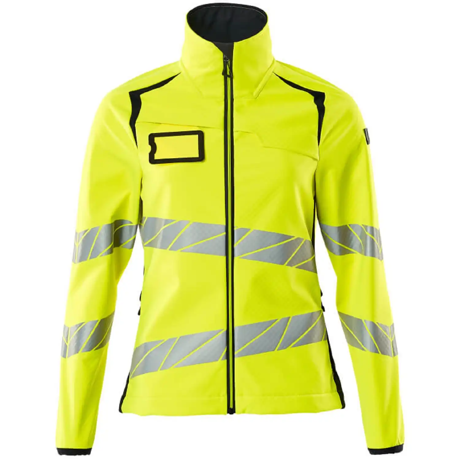 Damen Warnschutz Softhelljacke "ACCELERATE SAFE" in gelb/schwarzblau, M - Bild 1