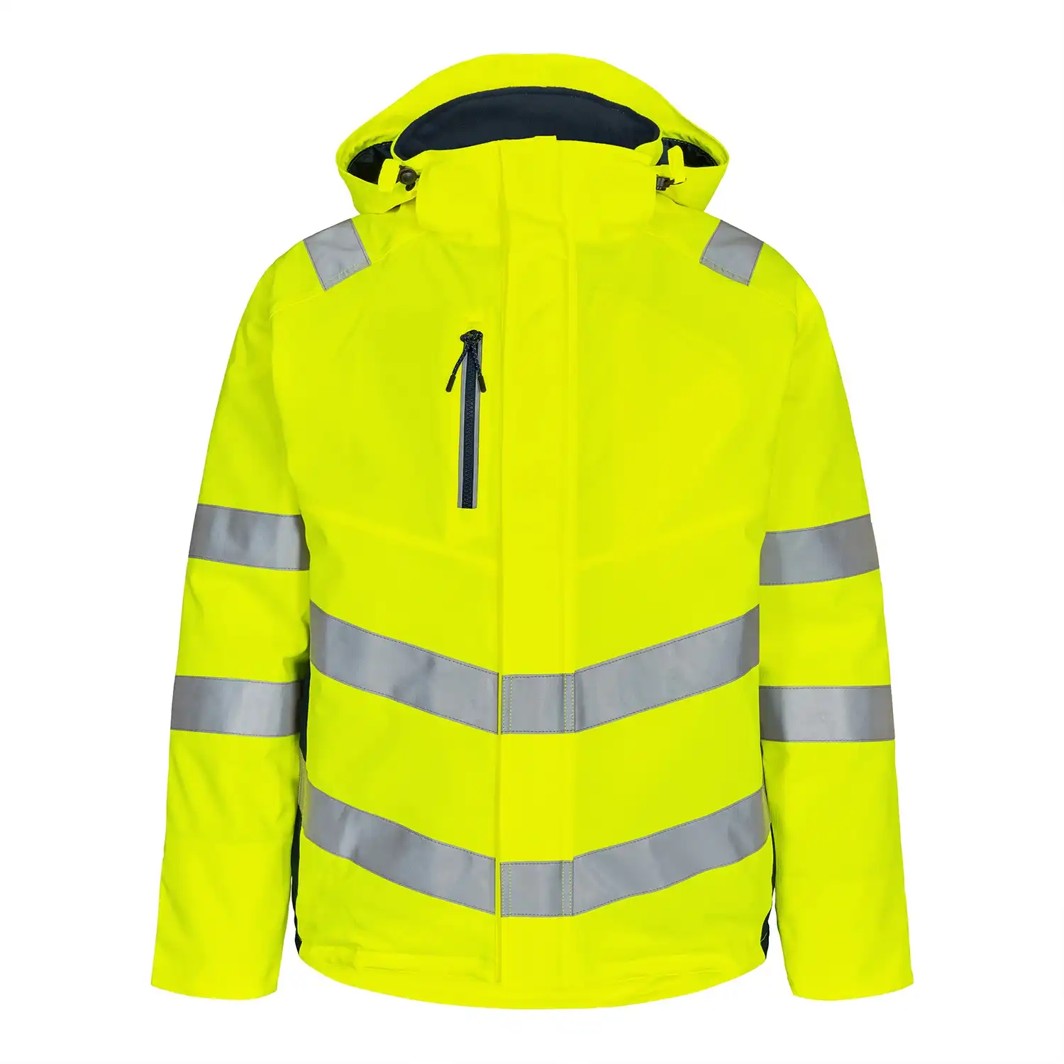 Warnschutz Winterjacke "1946-930" Safety Kl. 3 in gelb/marine, L - Thumbnail 1