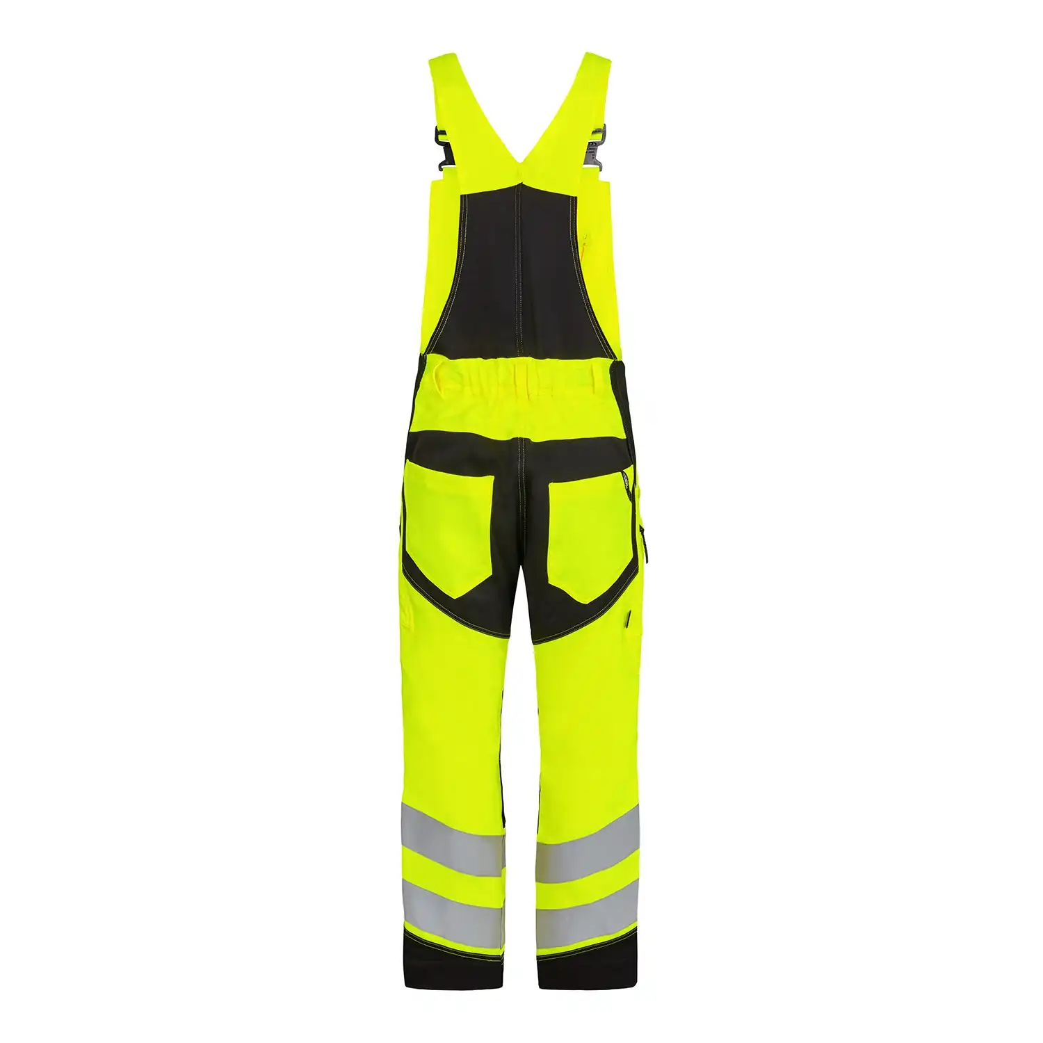Warnschutz Stretch Latzhose "3544-314" Safety Kl. 2 in gelb/schwarz, 48 - Thumbnail 2