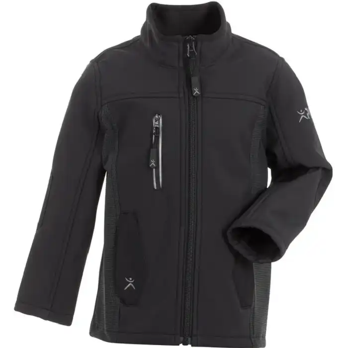 Kinder Softshelljacke Pure "Norit" in schwarz, 110/116 - Thumbnail 1