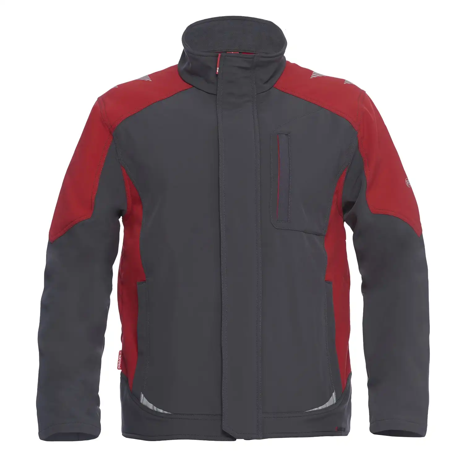 Softshelljacke "8810-229" Galaxy in grau/rot, L - Bild 1