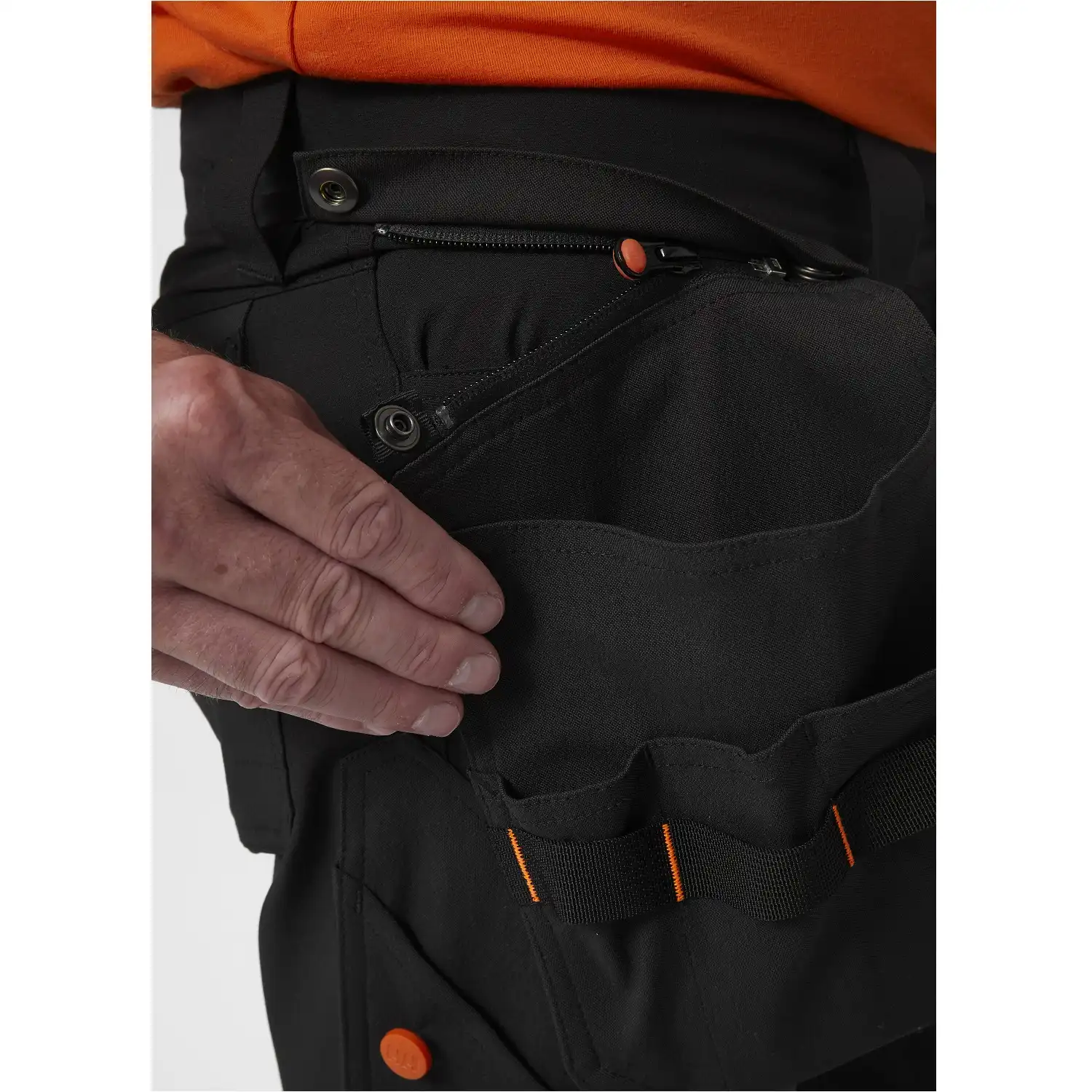 Stretch Handwerkerhose "KENSINGTON" in schwarz, C44 - Thumbnail 3