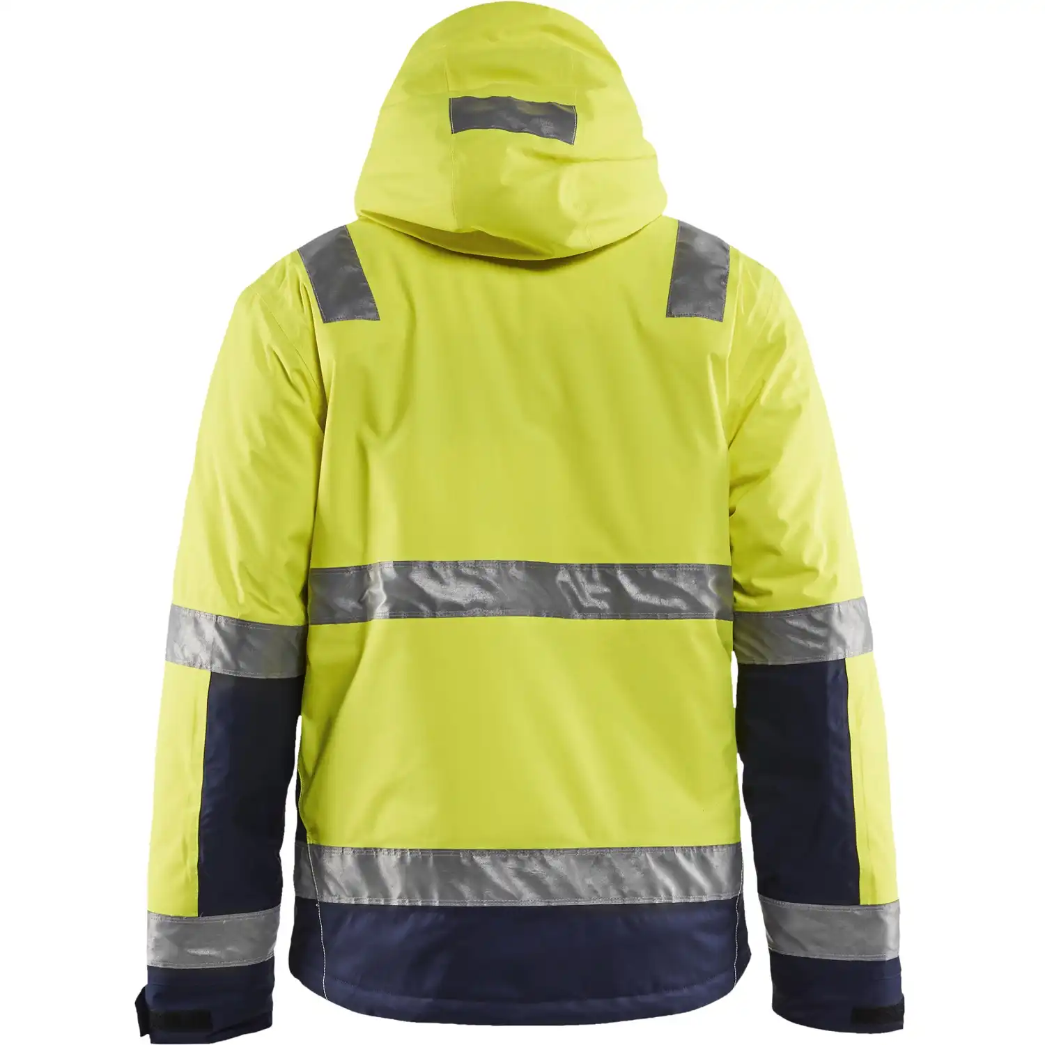 Warnschutz Winterjacke "4870" in gelb/marine, XL - Thumbnail 2