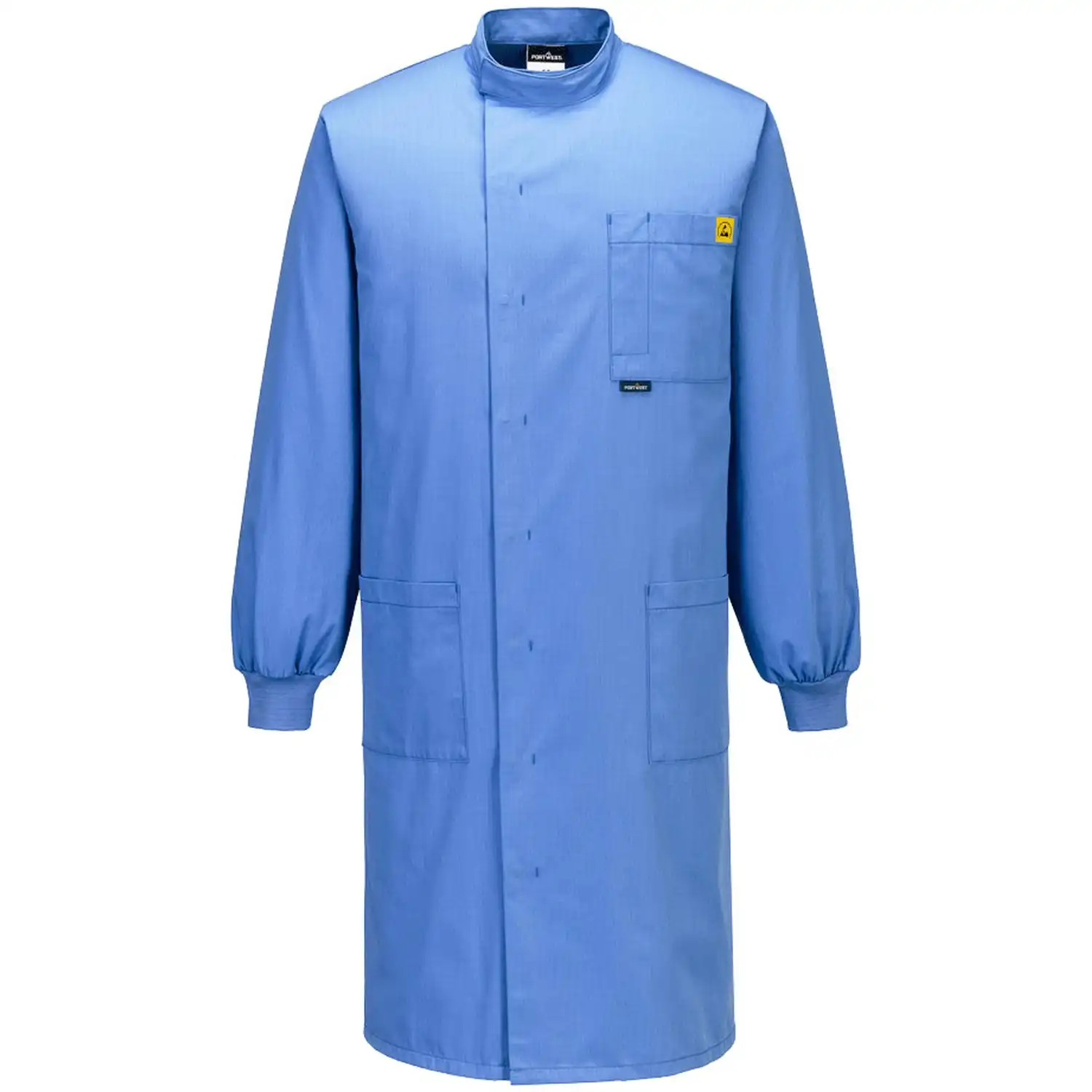 ESD Antistatik Kittel "AS15" in hellblau, L - Thumbnail 1