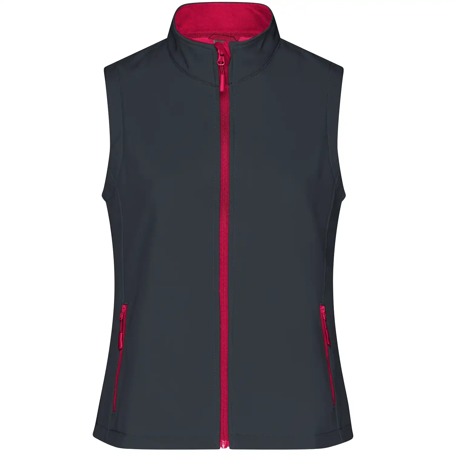 Damen Promo Softshellweste "JN1127" in iron-grey/red, M - Thumbnail 1