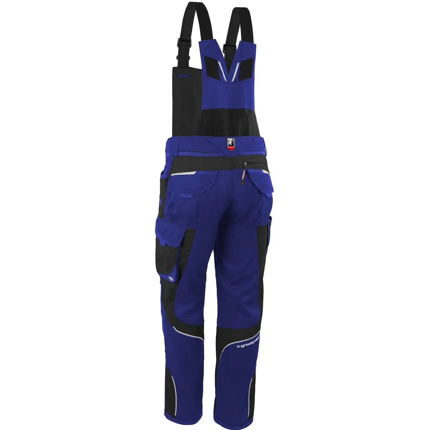 Latzhose "IRON" in kornblau/schwarz, S42 (kurz) - Thumbnail 2