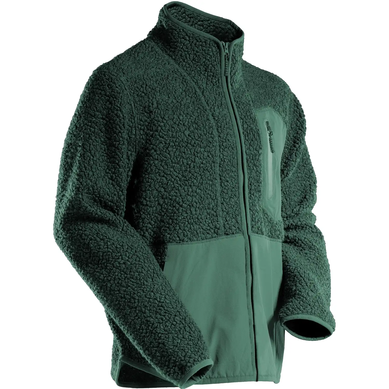 Faserpelzjacke "22303-682" Customized in waldgrün, L - Bild 1