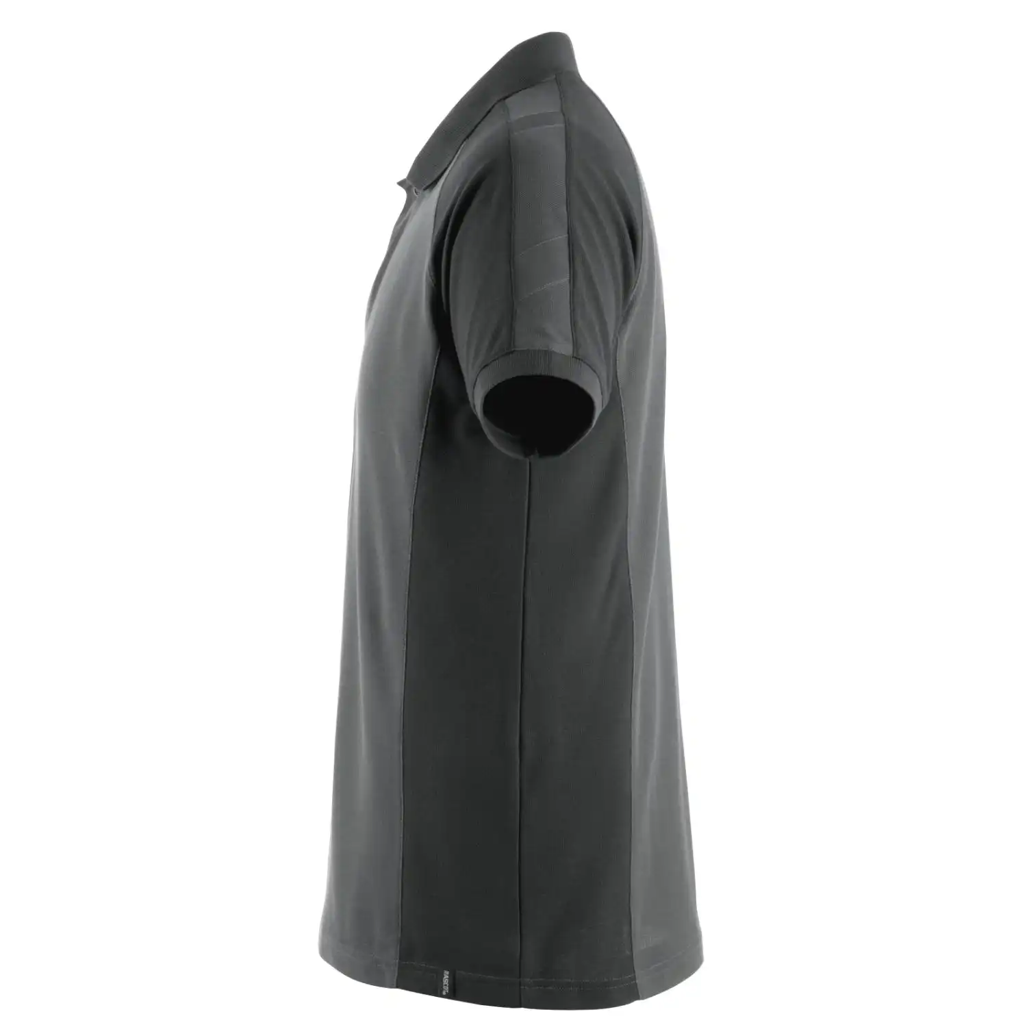 Polo-Shirt "BOTTROP" Unique in dunkelanthrazit/schwarz, L - Thumbnail 3