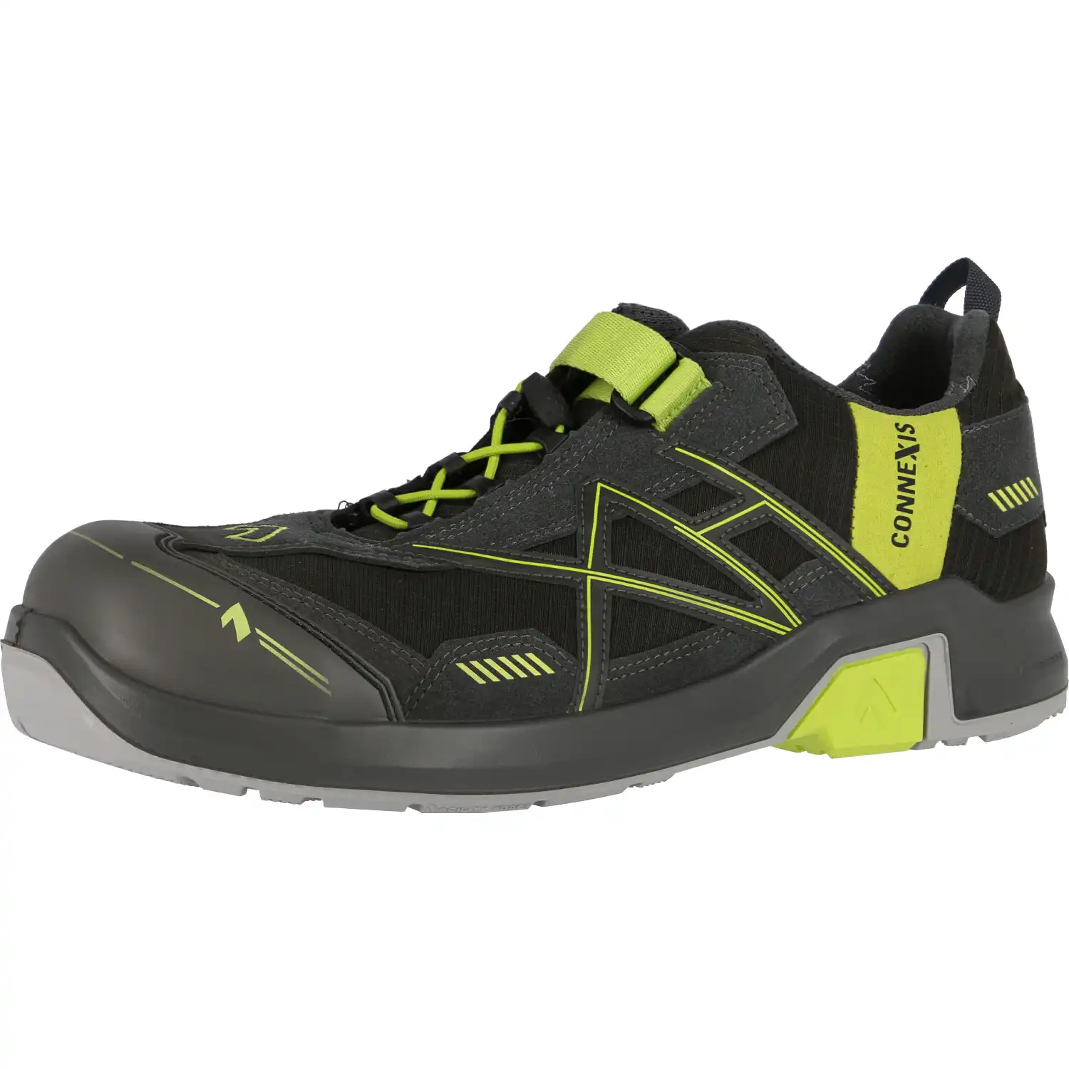 Sicherheitshalbschuhe S1 "Safety T low" grey-citrus CONNEXIS  in UK 7 (EU 41) - Thumbnail 1
