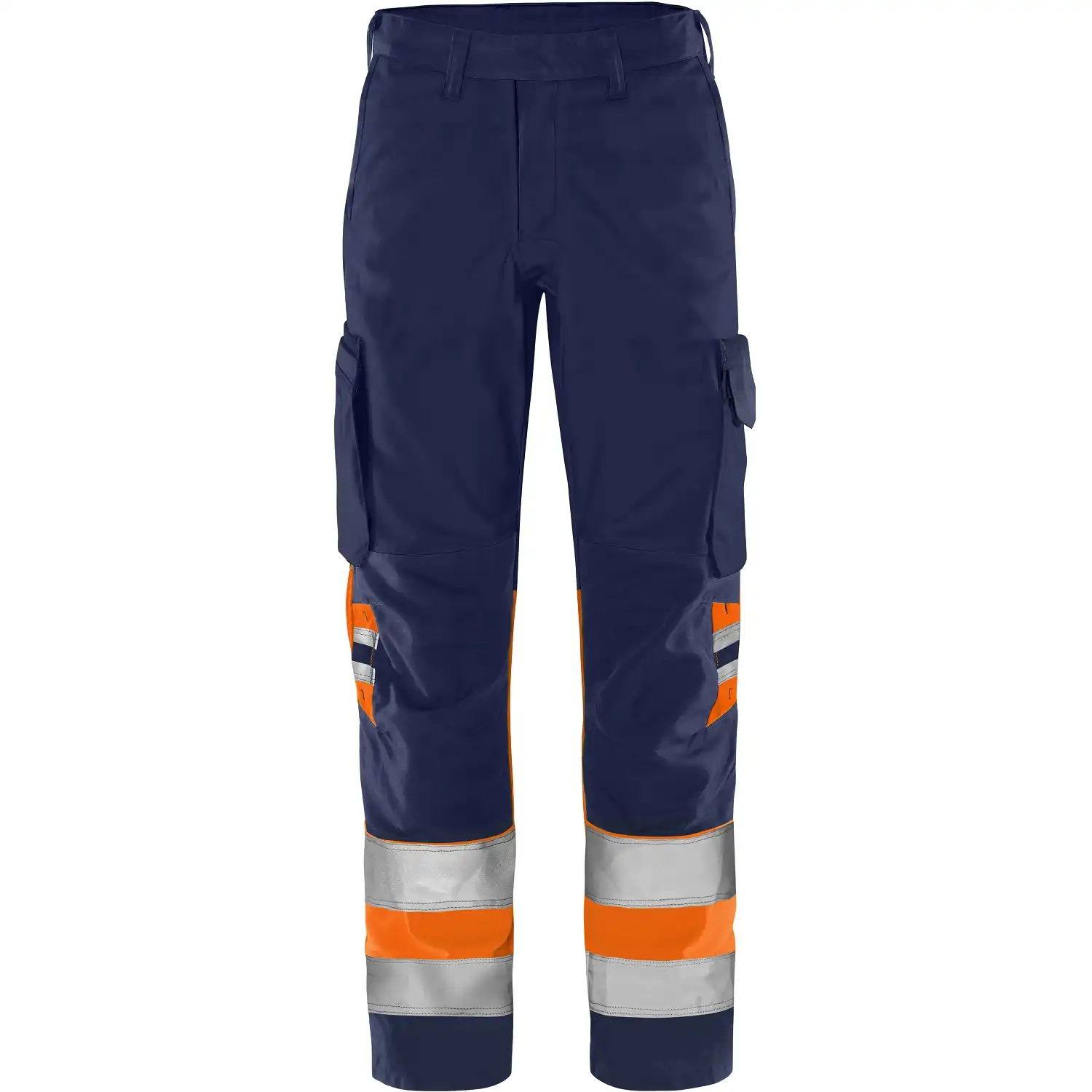 Warnschutz Servicehose Kl. 1 "2668 GPLU" Green Trofta in orange/marine, C44 - Thumbnail 1