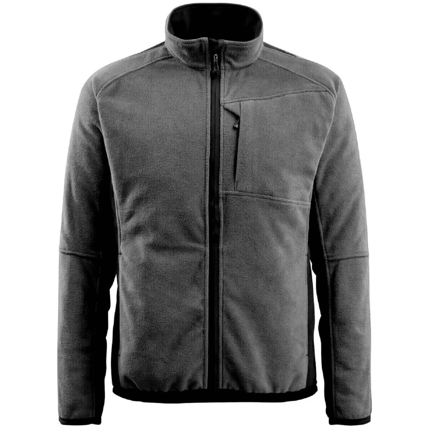 Fleecejacke "HANNOVER" Unique in dunkelanthrazit/schwarz, L - Bild 1