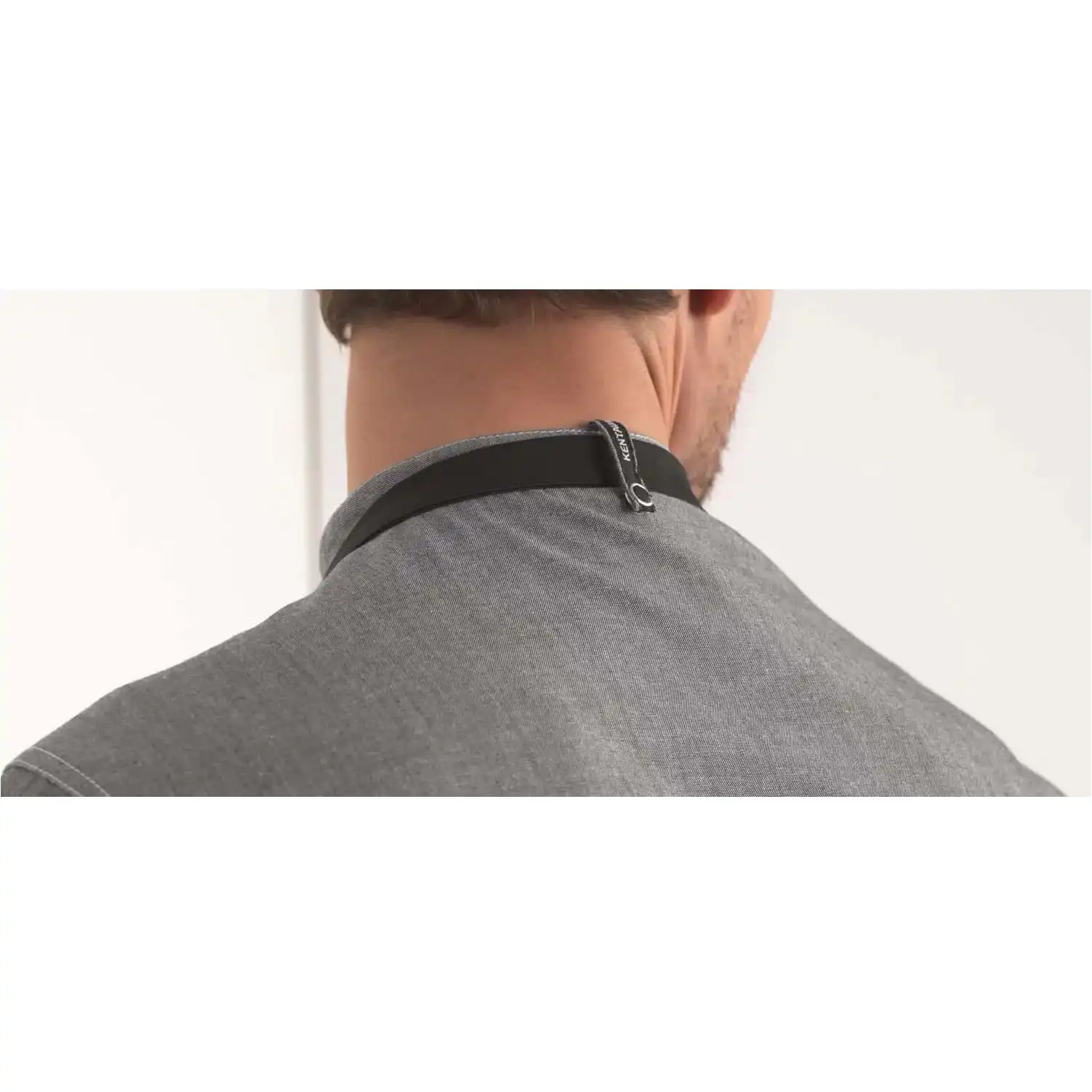 Kochhemd "25204" in grau, 7XL - Thumbnail 3