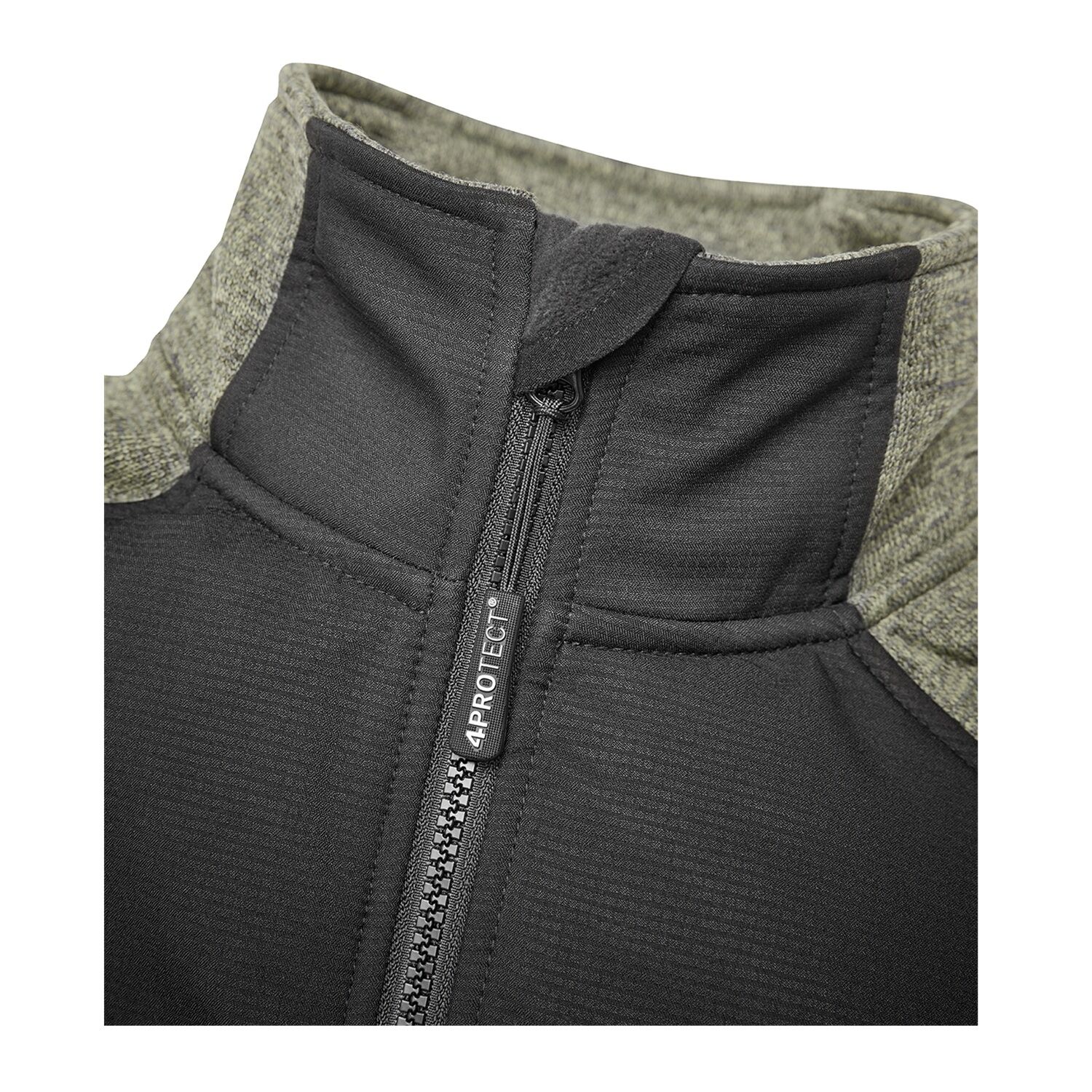 Workwear Hybridjacke in oliv/schwarz, L - Thumbnail 3