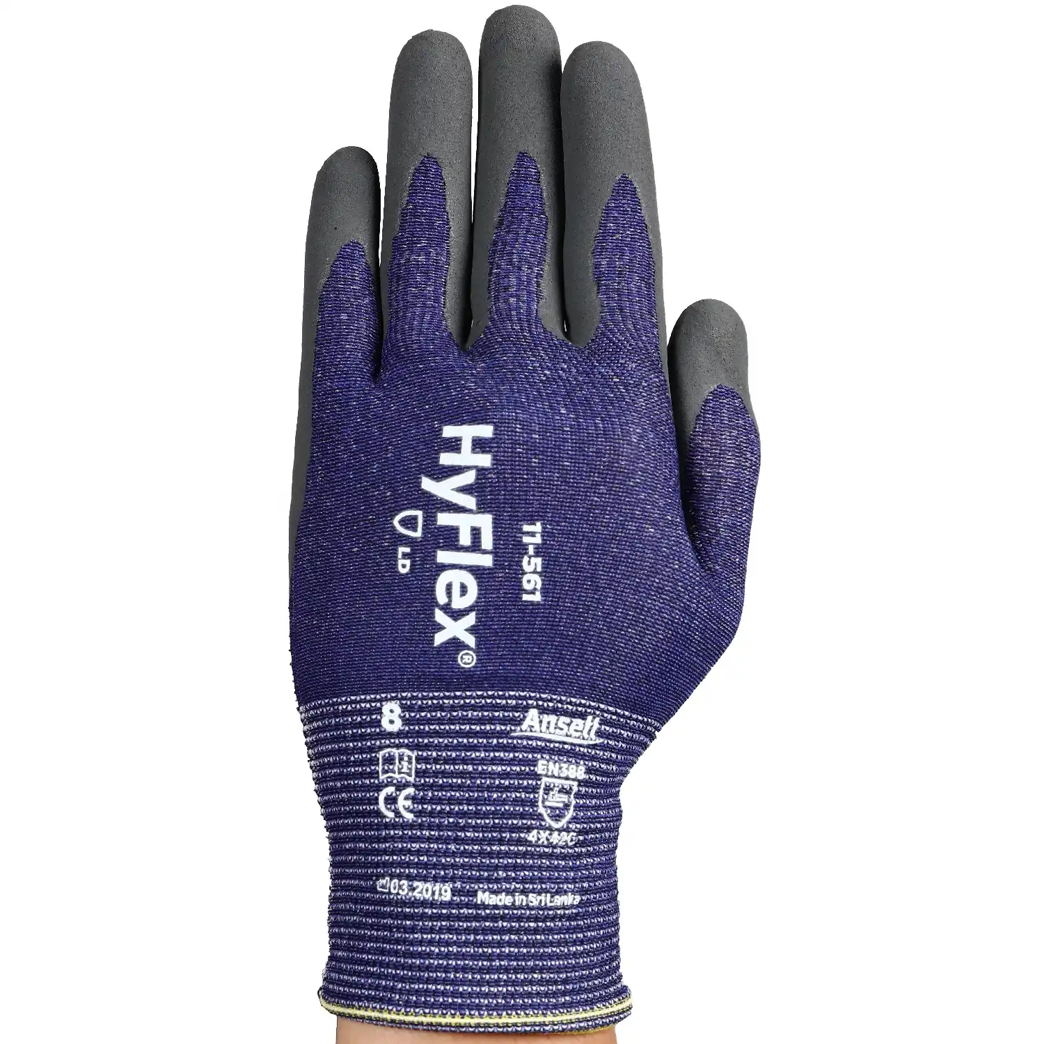 Nitril Schnittschutzhandschuhe "HyFlex®" 11-561 in 9 (L) - Thumbnail 1