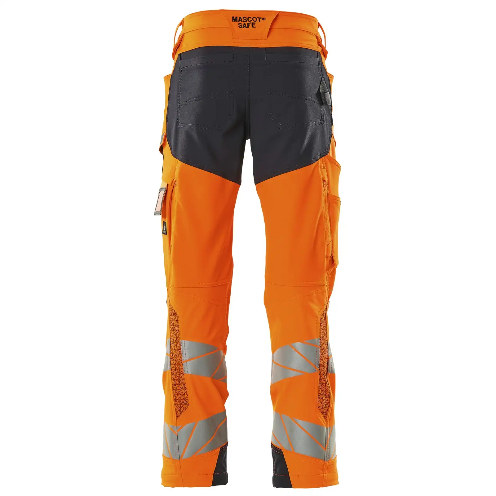 Warn Stretchbundhose Kl.2 ACCELERATE SAFE in orange/schwarzblau, 76C46 (EU 23) - Thumbnail 2
