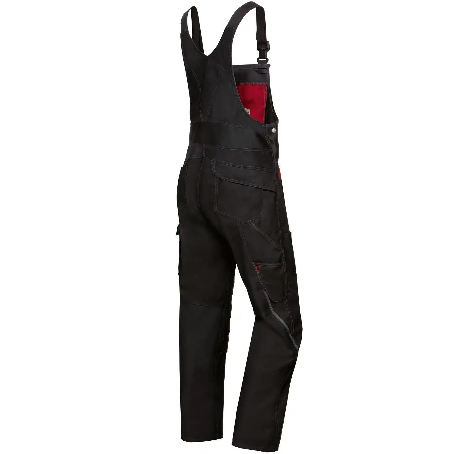 Latzhose "1821-565" Bplus Green in schwarz, 40/42 - Thumbnail 2