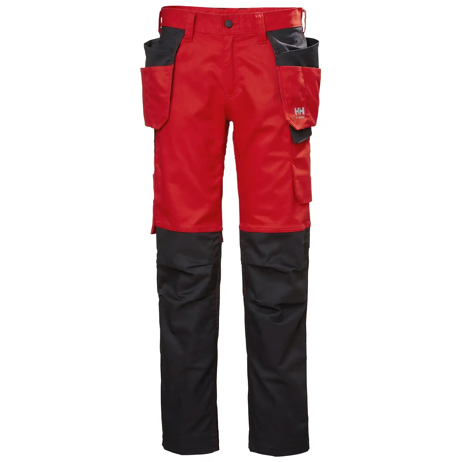 Damen Handwerkerhose "MANCHESTER" in alarmrot/schwarz, C34 - Thumbnail 1