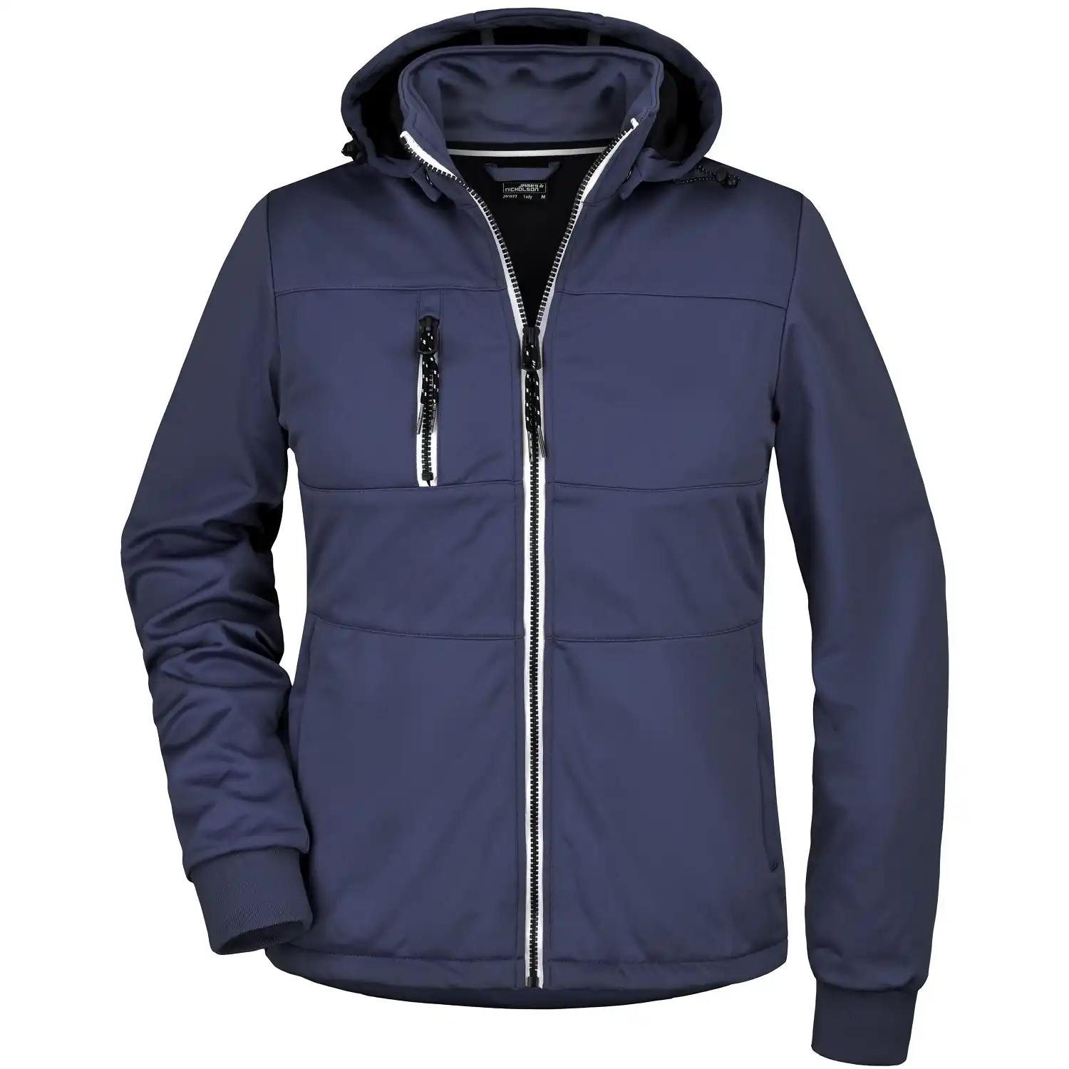 Damen Maritime Jacke "JN1077" in navy/navy/white, L - Thumbnail 1