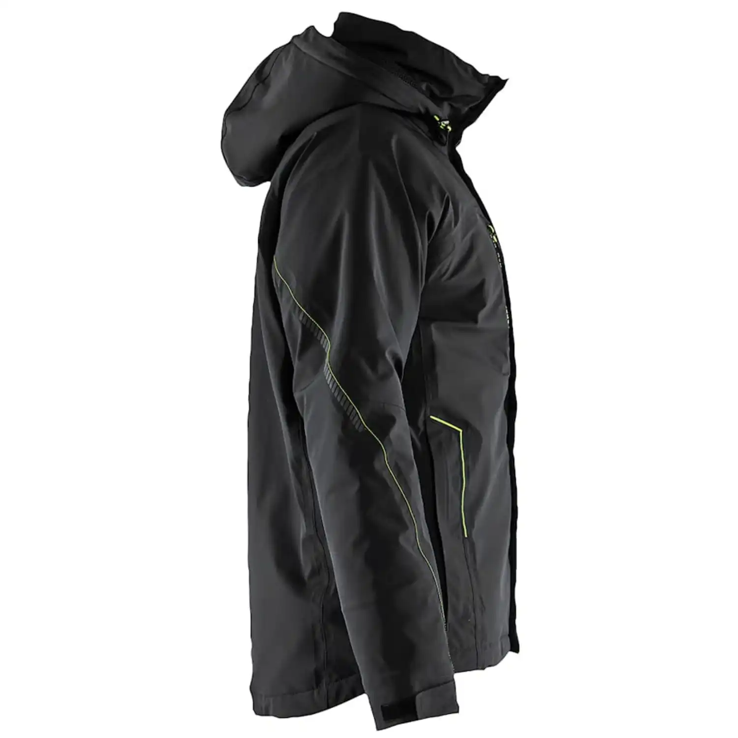 Stretch Winterjacke "4484" in schwarz/gelb, 3XL - Thumbnail 4