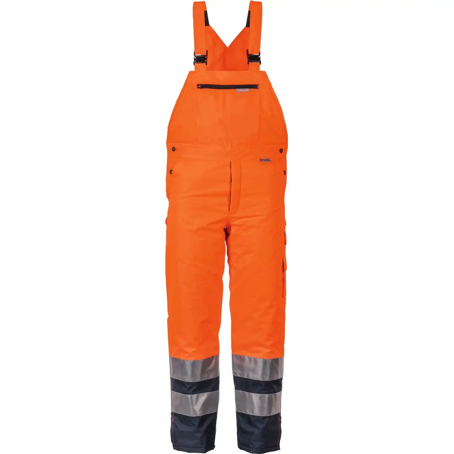 Warnschutz Winter-Latzhose "KONTRAST" in orange/marine, 4XL - Thumbnail 1