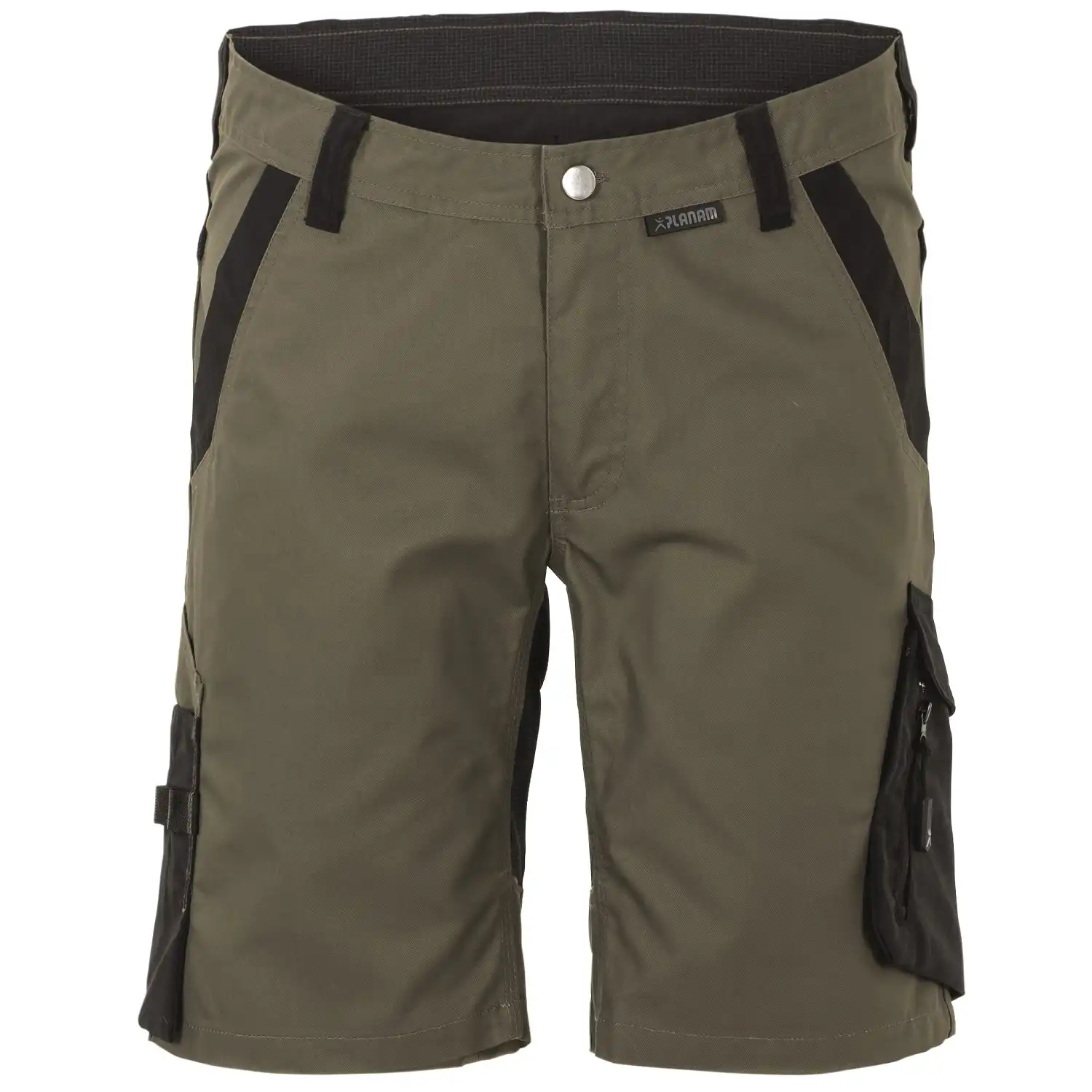 Stretch-Shorts "Norit" in oliv/schwarz, M - Bild 1