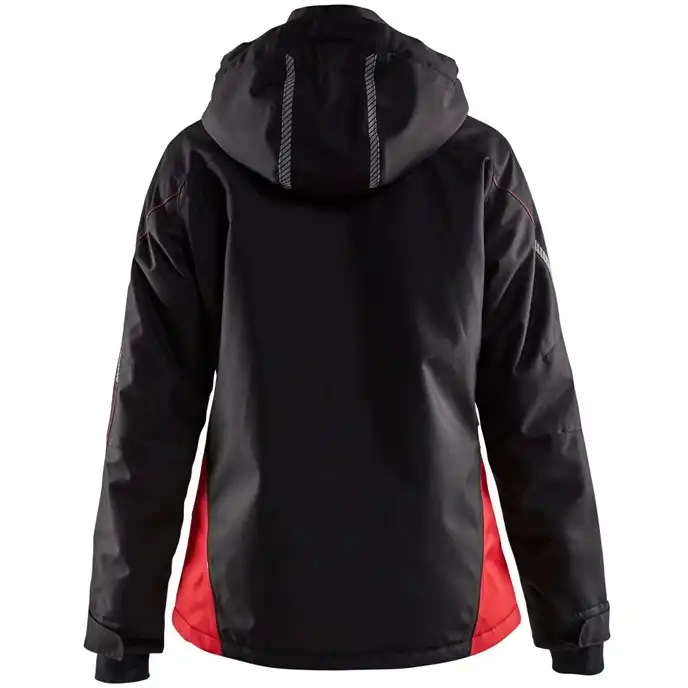 Damen Funktionsjacke "4972" in schwarz/rot, 3XL - Thumbnail 2