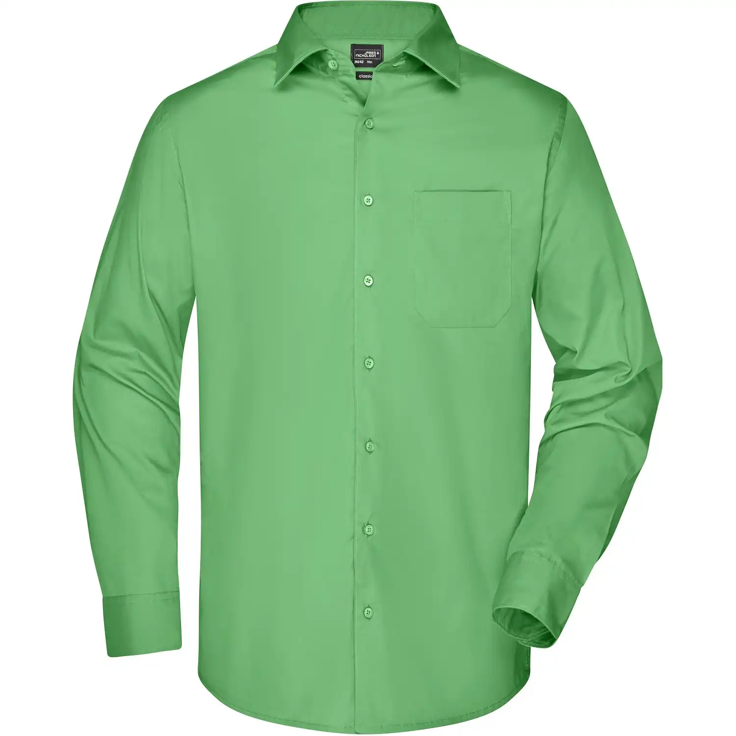 Business Hemd "JN642" in lime-green, L - Thumbnail 1