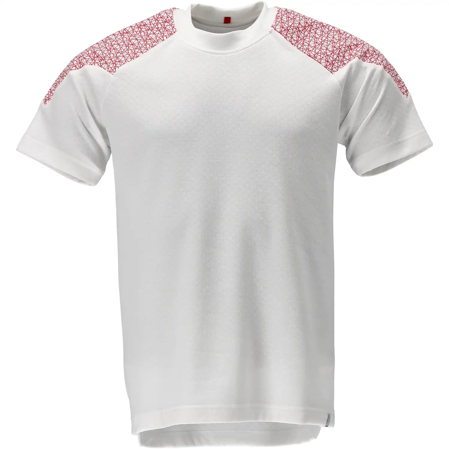 T-Shirt "20082-933" Food & Care in weiß/verkehrsrot, XS - Thumbnail 1