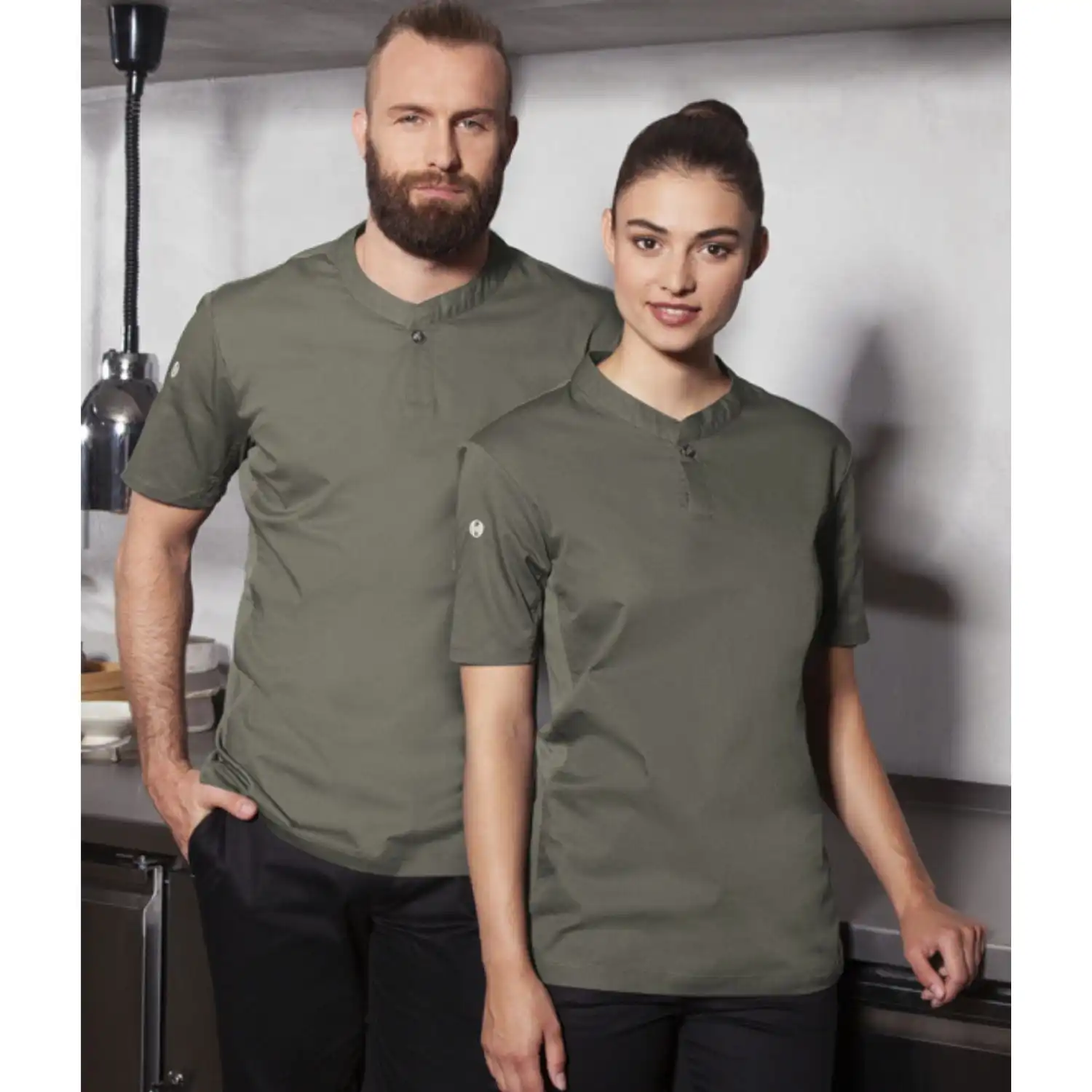 Herren T-Shirt Performance "TM 5" in salbei, L - Thumbnail 7