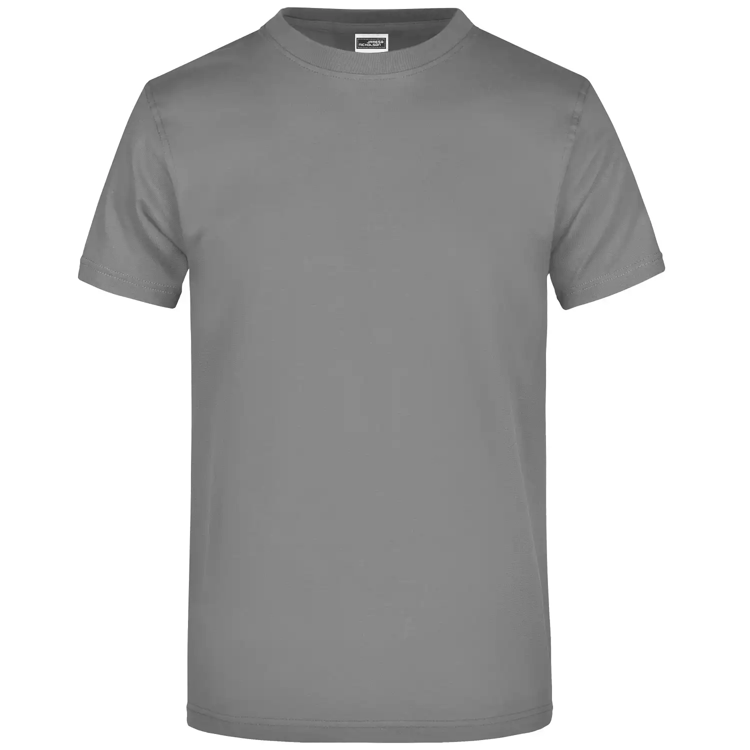T-Shirt Round-T Heavy "JN002" in dunkelgrau, M - Thumbnail 1