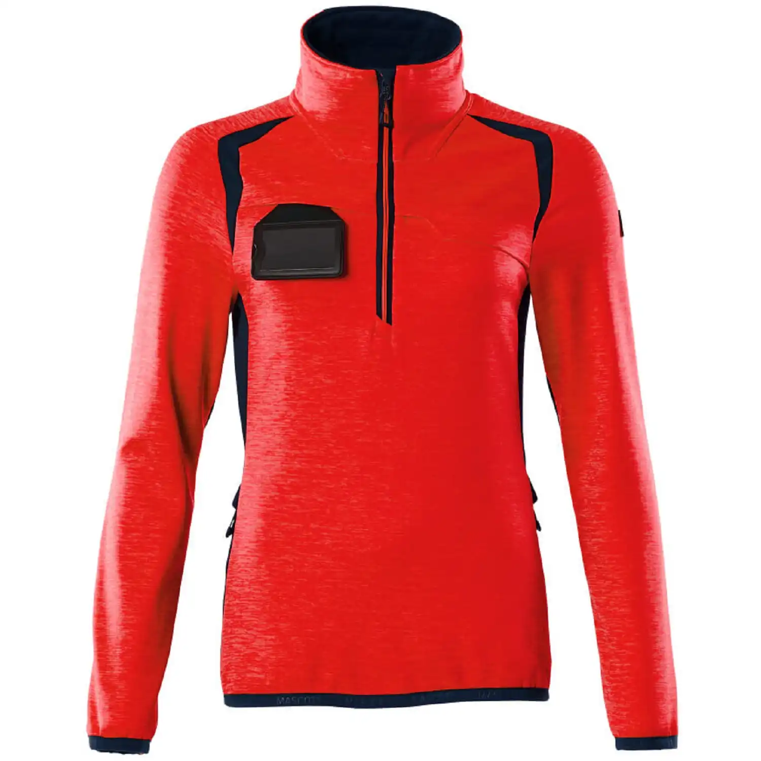 Damen Fleecepullover "ACCELERATE SAFE" in rot/schwarzblau, M - Thumbnail 1