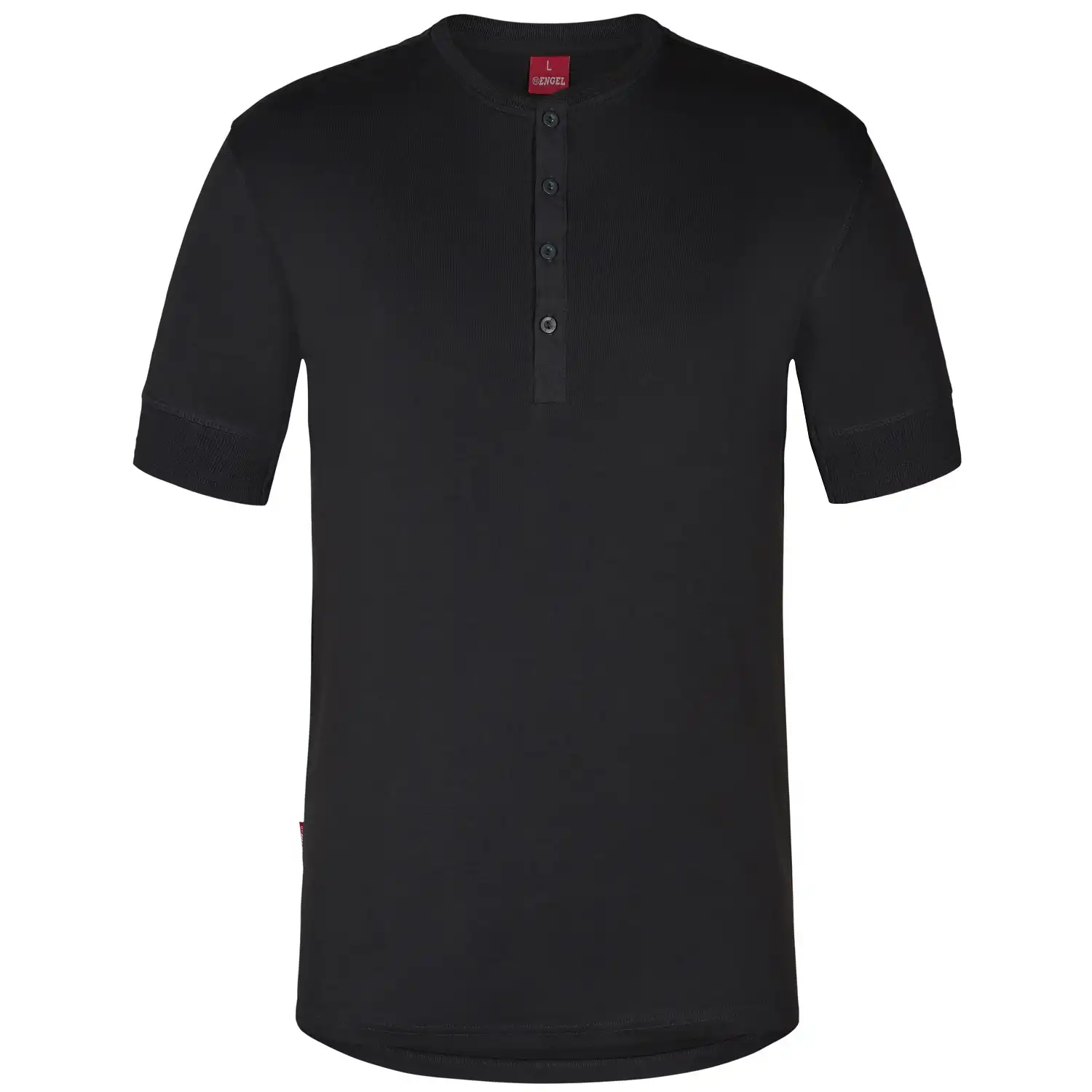 T-Shirt Henley-Grandad "9256-565" Extend in anthrazit, L - Bild 1