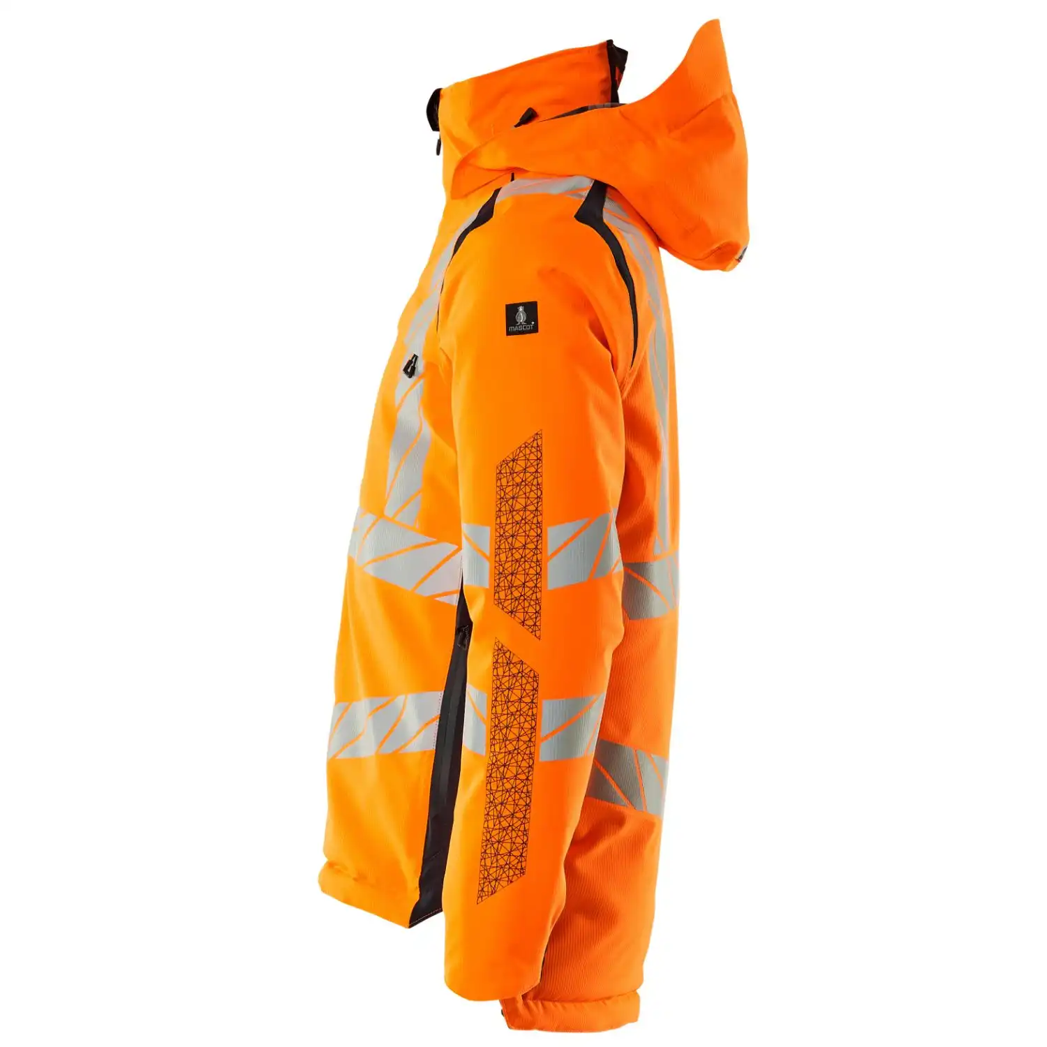 Warnschutz Winterjacke "ACCELERATE SAFE" in orange/schwarzblau, L - Thumbnail 3