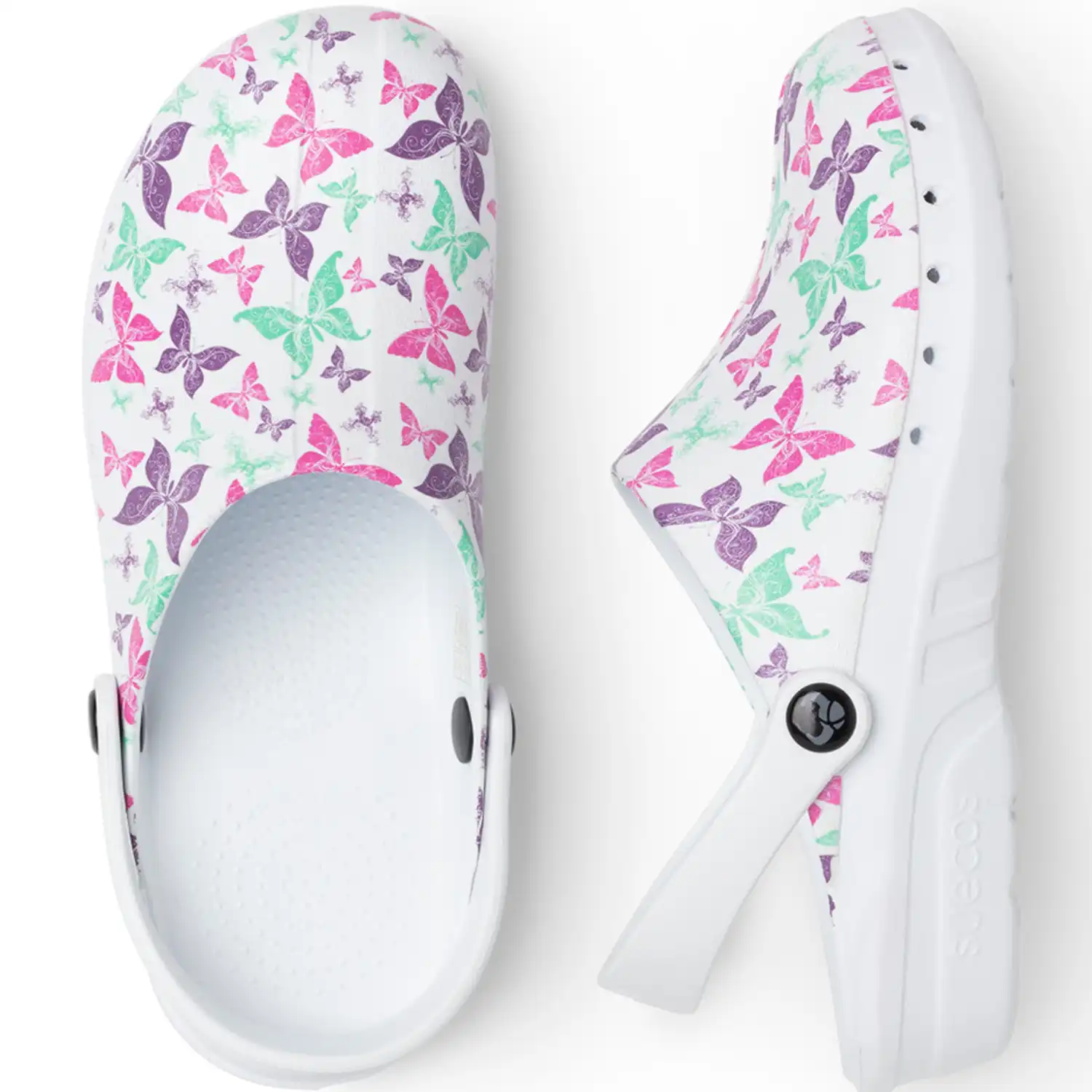 Damen Clogs "ODEN+ PRINT" Butterfly in 38 - Thumbnail 5