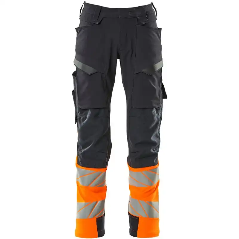 Warnschutz Stretch Bundhose Kl.1 "ACCELERATE SAFE" in schwarzblau/orange, 82C56 (EU 56) - Bild 1