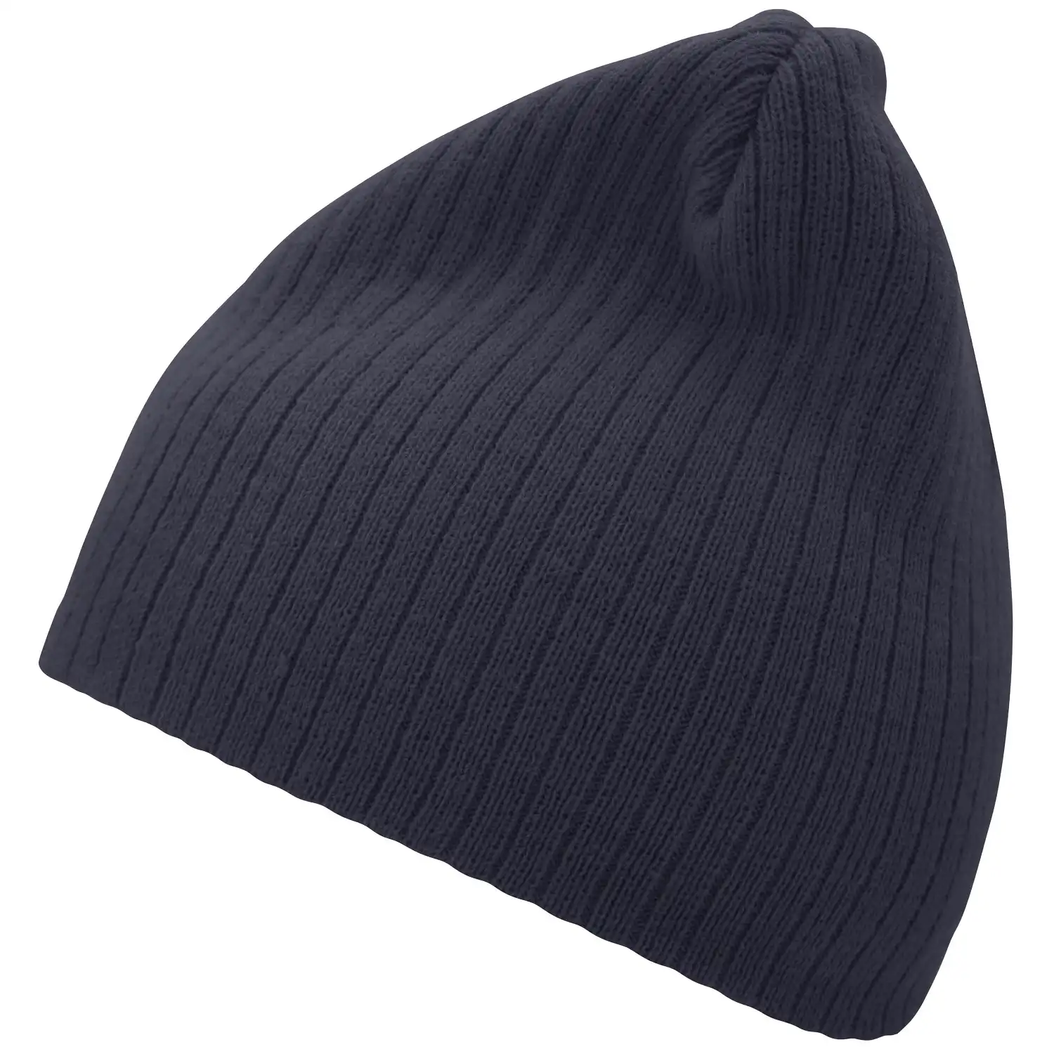 Rib Beanie "MB7923" in navy - Bild 1