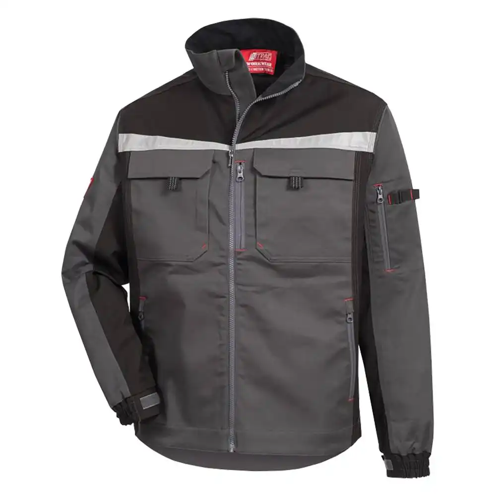 Arbeitsjacke " MOTION TEX PRO FX" in grau/schwarz, 48 - Thumbnail 1