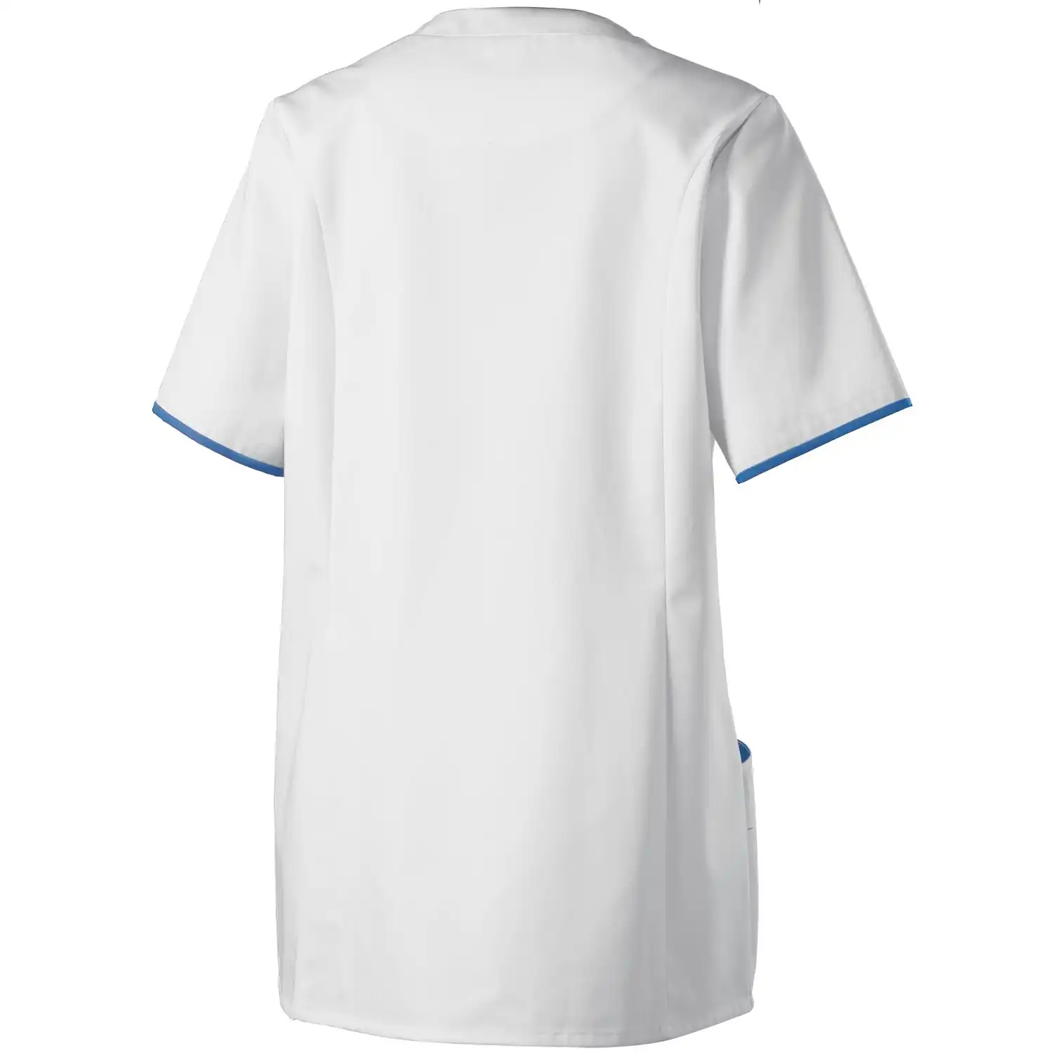 Damen Kasack "1702-485" Med & Care in weiß/azurblau, XS - Thumbnail 2