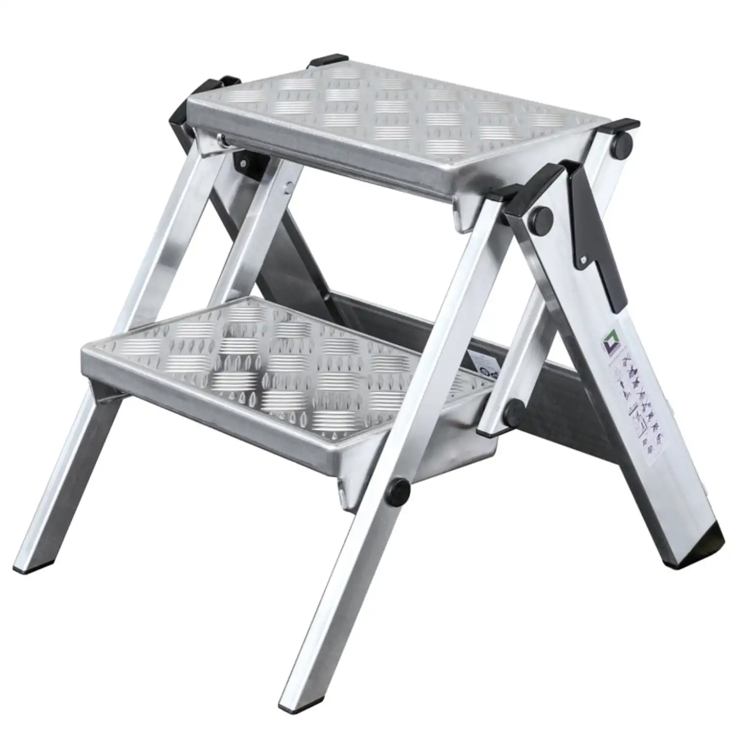 ML Kompakt-Tritt Alu-Quintett-Design in 2 Stufen - Thumbnail 1