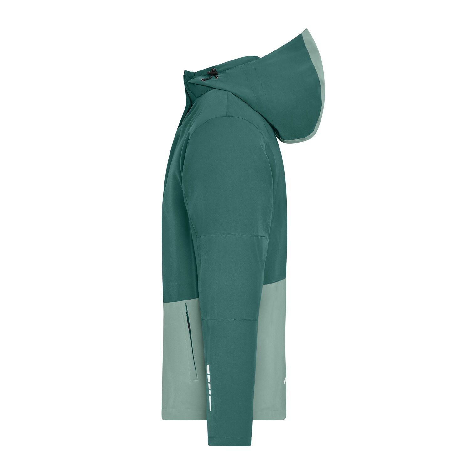 Hardshell Regenjacke "JN1878" in grün, L - Thumbnail 3