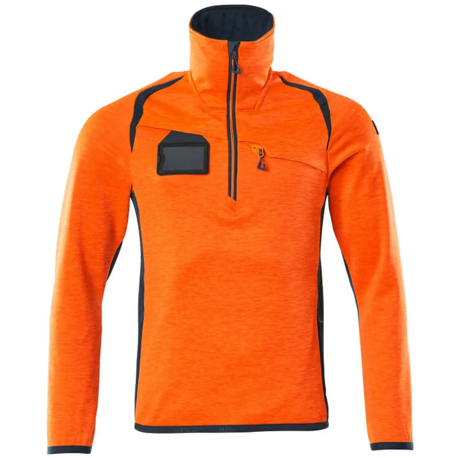 Fleecepullover "ACCELERATE SAFE" in orange/schwarzblau, XXL - Bild 1